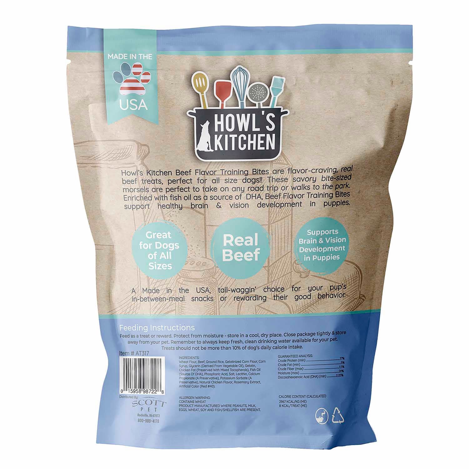 Howl's Kitchen Beef Flavor Training Bites, 12 oz - Image 2