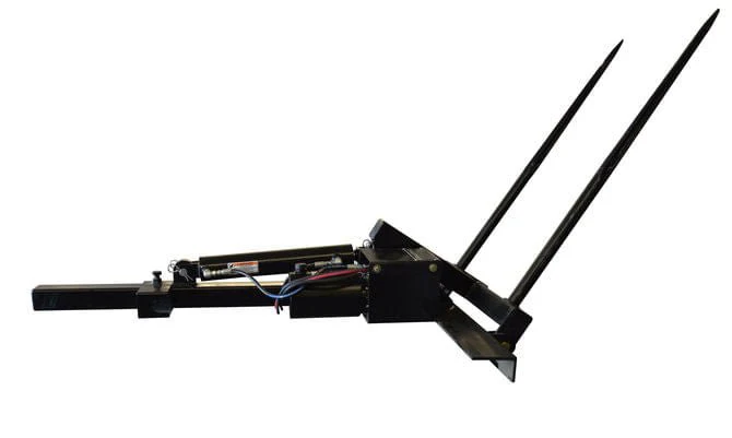 Hydraulic Double Spear Hay Bale Spike (GooseNeck) - Image 2