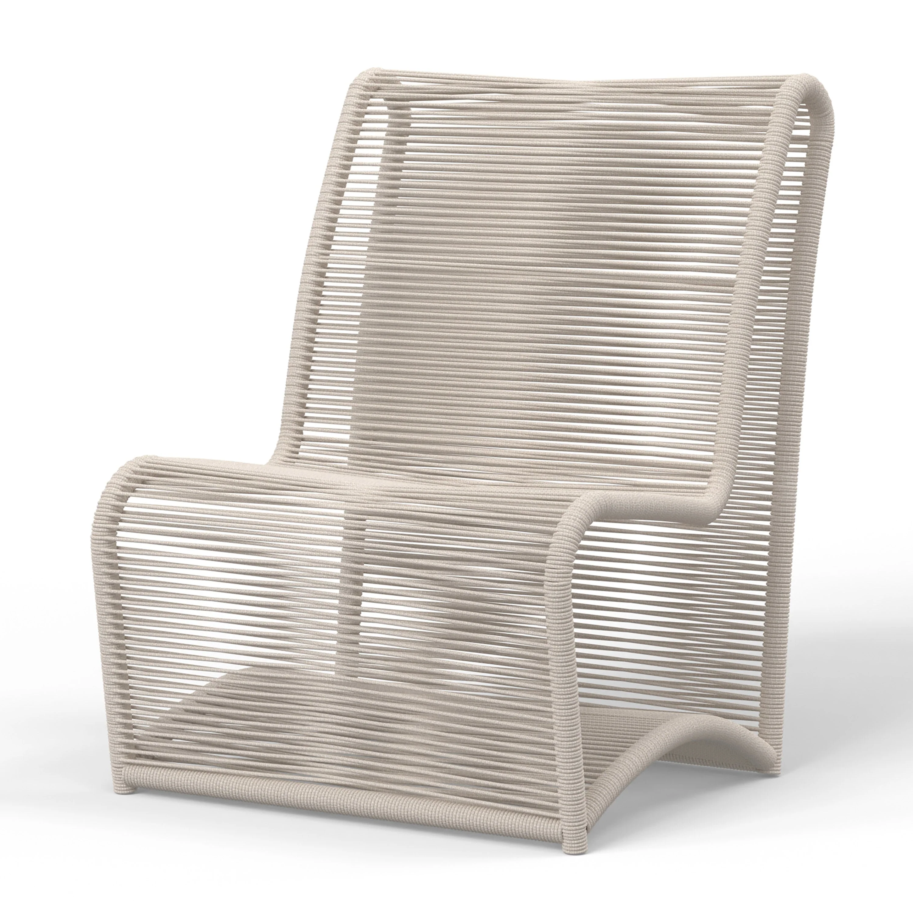 Sand Armless Club Chair - Image 3