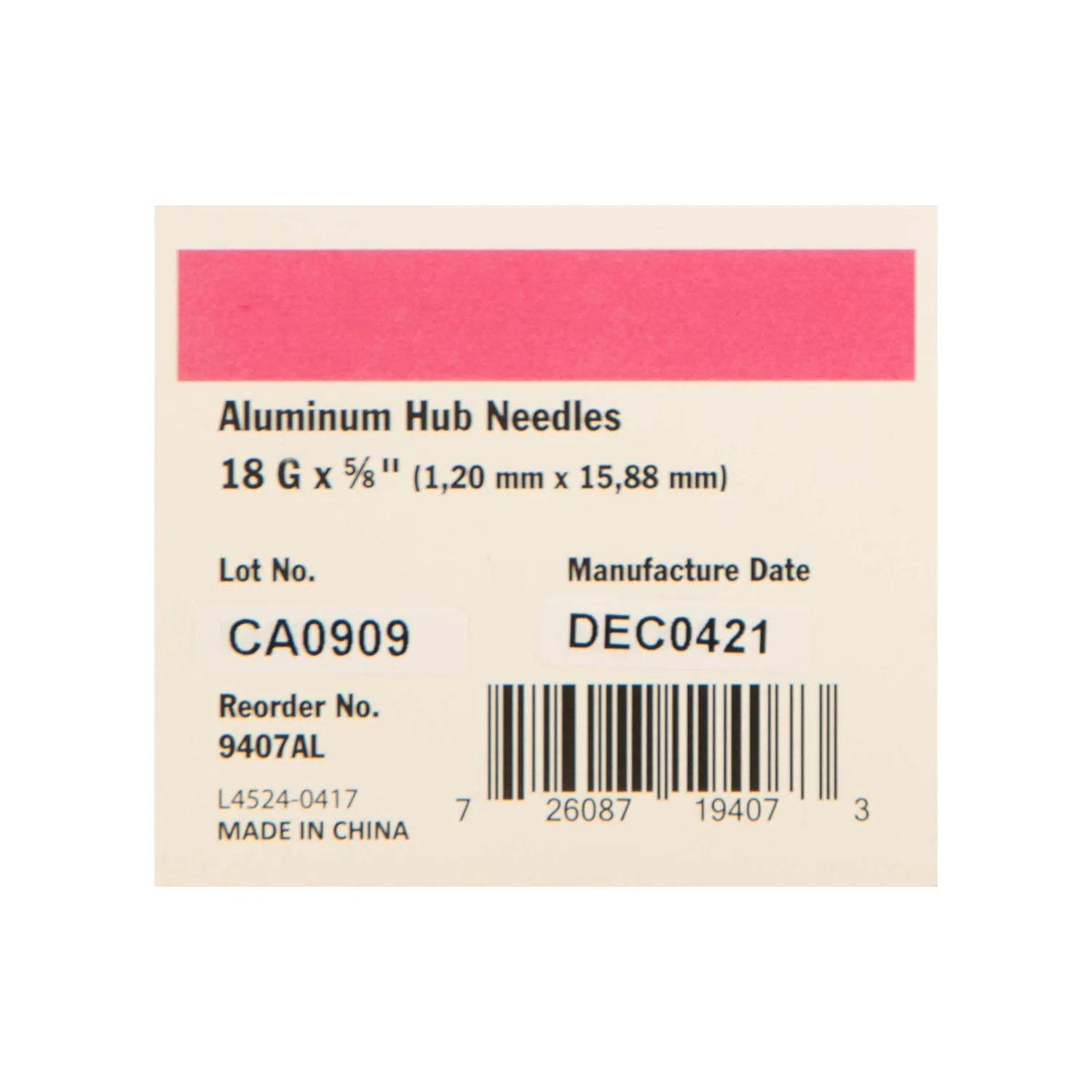 Ideal Aluminum Hub Needles, Box of 100 - Image 2
