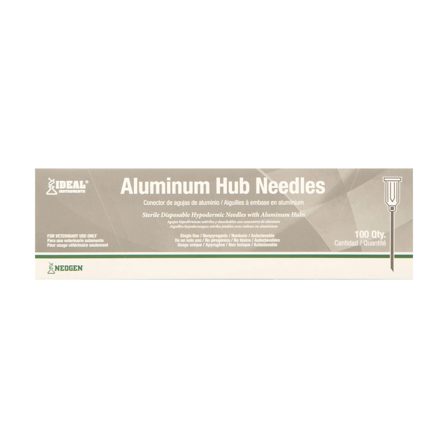 Ideal Aluminum Hub Needles, Box of 100 - Image 1