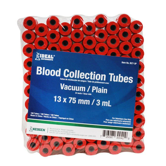 Ideal Blood Collection Vacuum Tubes, 100 ct - Image 1