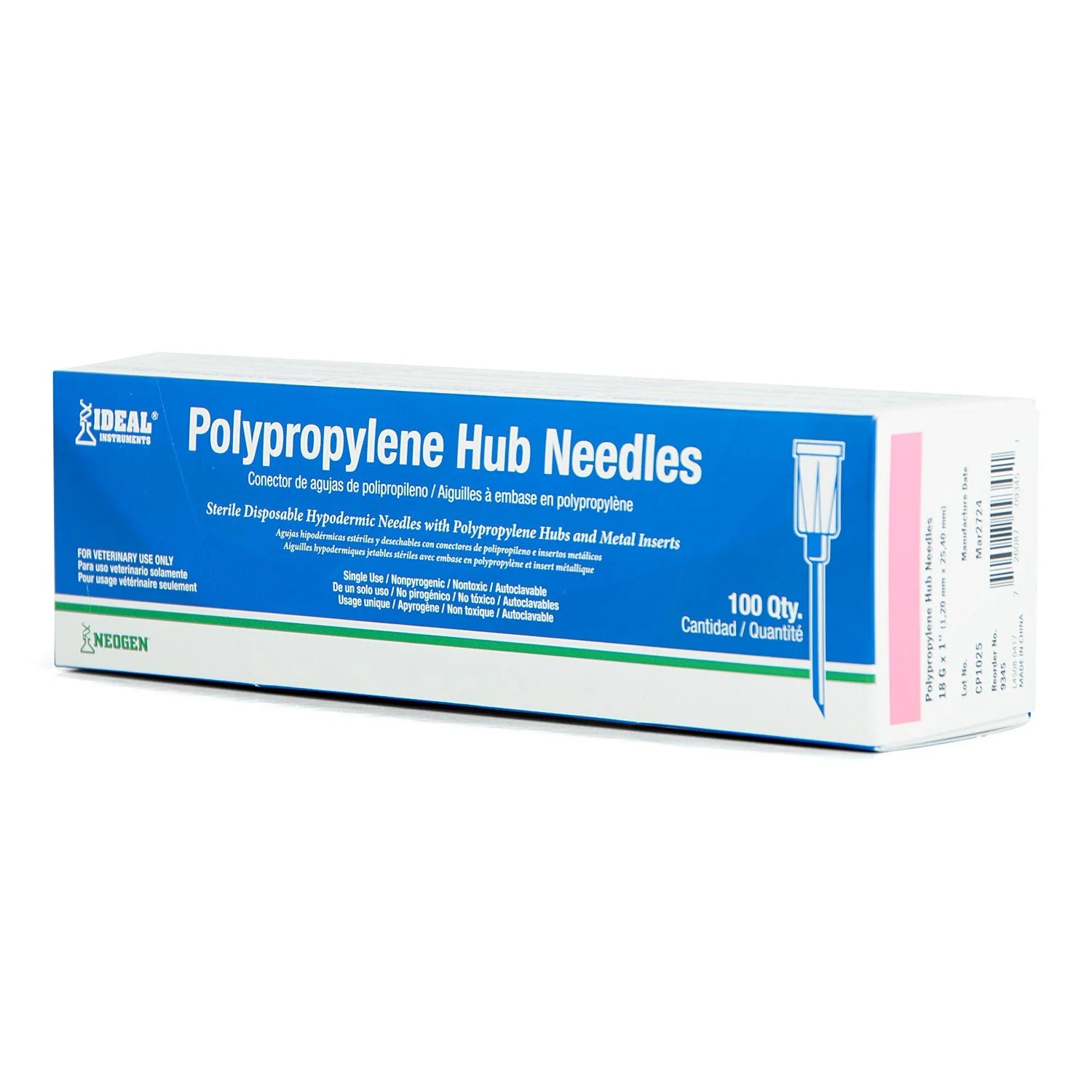 Ideal Poly Hub Needles, Box of 100 - Image 2