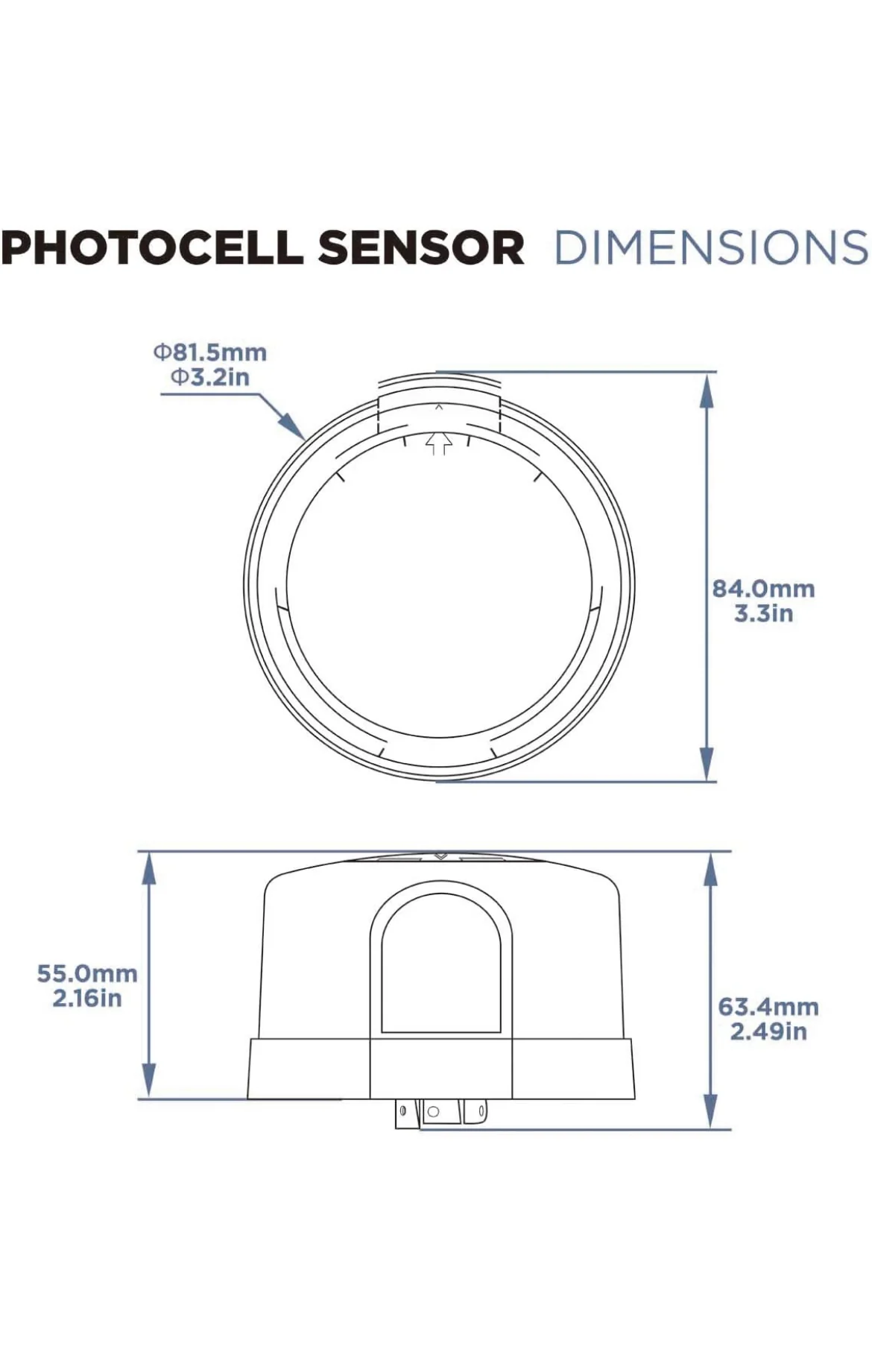 Electronic Dusk to Dawn Photocell Sensor - 120-277V - Twist Lock - 1000W Max - Image 2