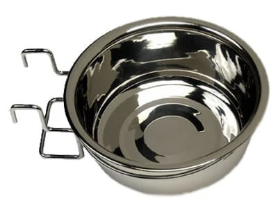 Indipets Stainless Steel Coop Cups with Wire Holder - Image 1