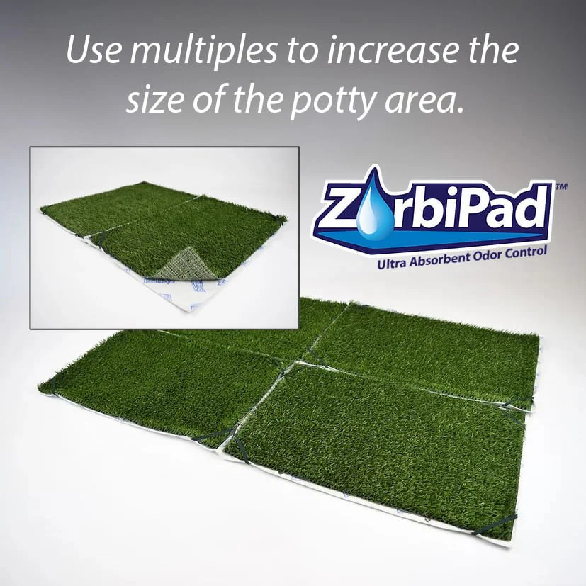 ZorbiPad Indoor Dog Potty, 16" x 24" (Pad & Grass Only) - Image 3