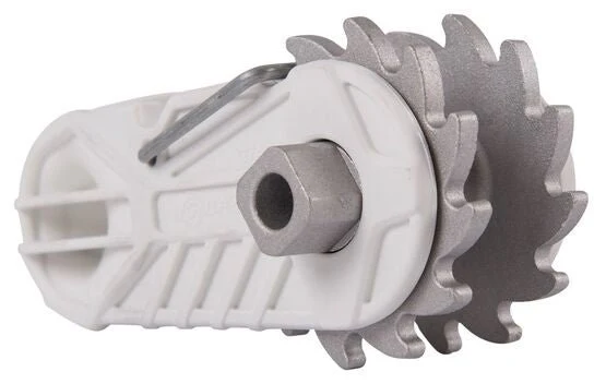 Insulated End Strainer Ratchet Style – Electric Fence Tensioner with Joint Clamp, Heavy Duty - Image 1