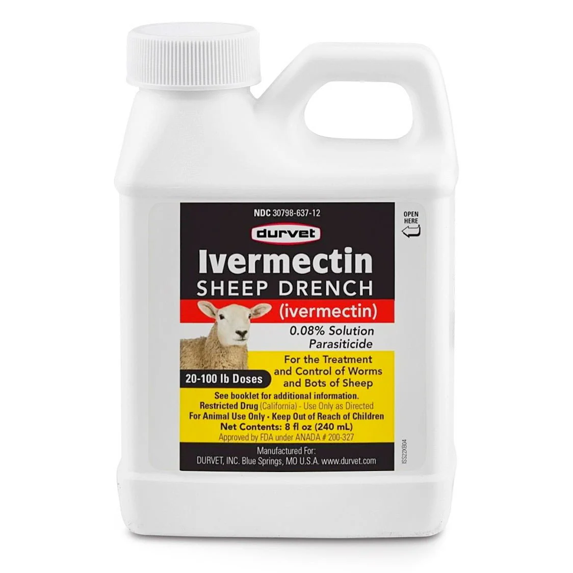 Durvet Ivermectin Sheep Drench, 240 ml - Image 1
