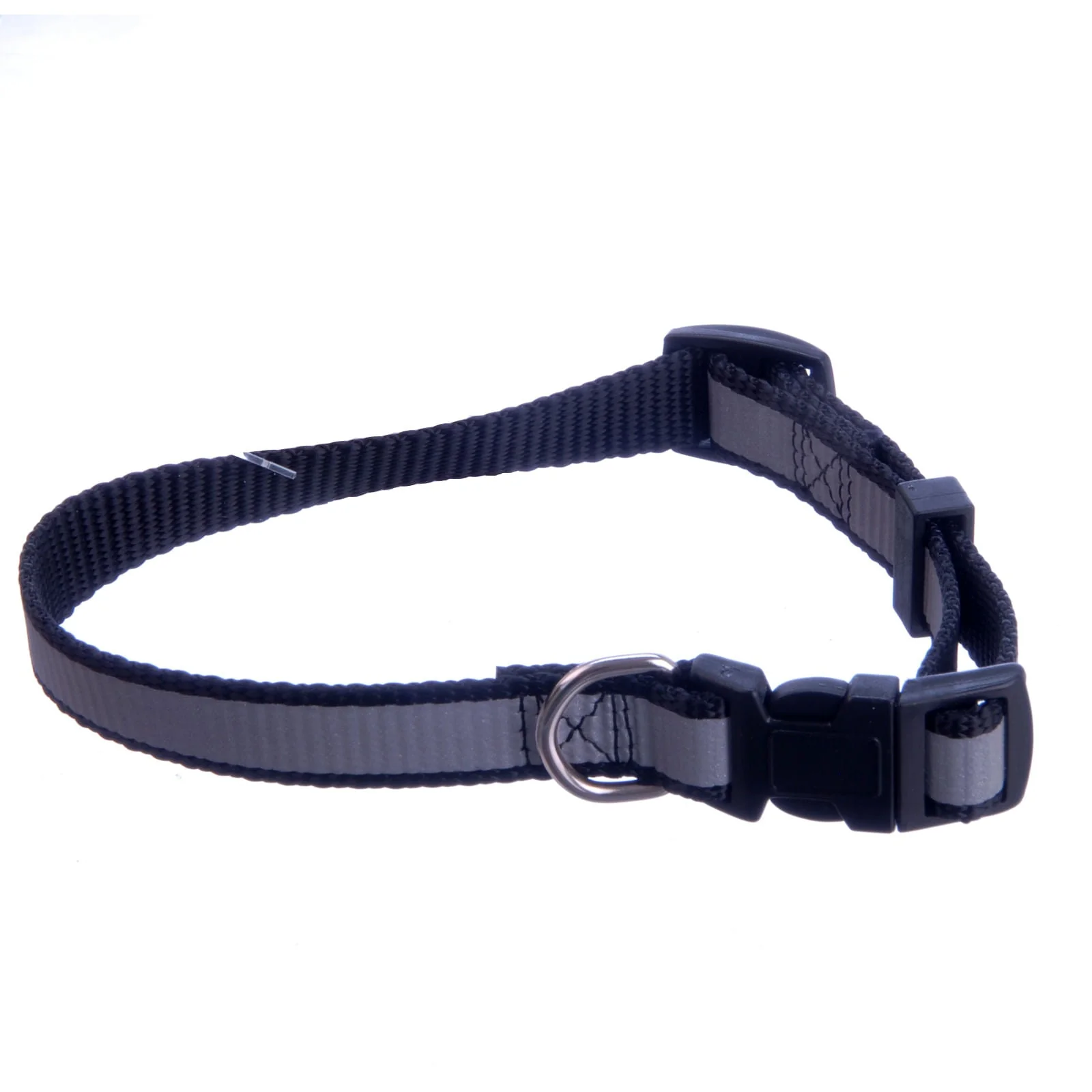 Jeffers Reflective Safety Stripe Adjustable Nylon Dog Collar – Glow-in-the-Dark for Night Visibility - Image 3