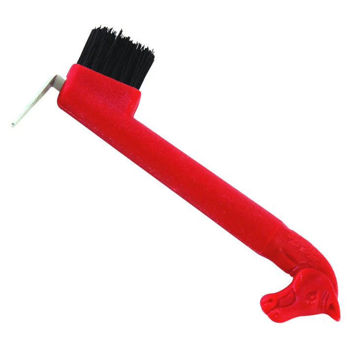 Jeffers 2-in-1 Horse Head Hoof Pick with Cleaning Brush - Image 3