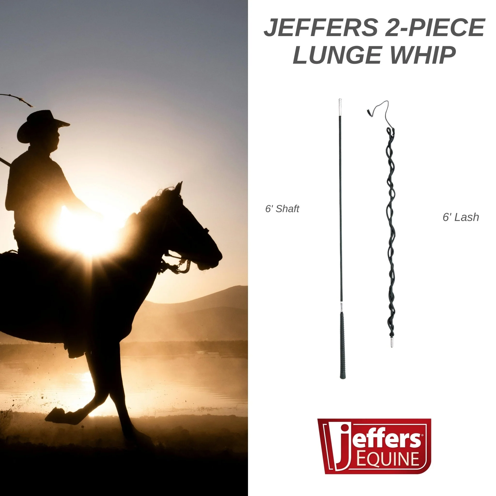 Jeffers 2-Piece Lunge Whip - Image 2
