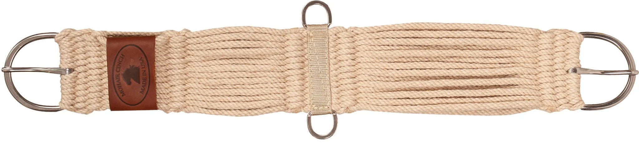 Mustang 27-Strand Mohair Horse Cinch with Stainless Steel Hardware - Image 1