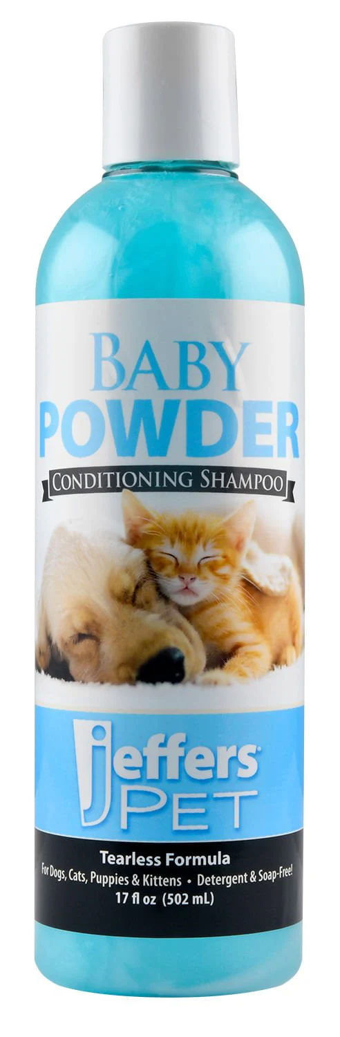 Jeffers Pet Baby Powder Tearless Conditioning Shampoo for Puppies and Kittens - Image 1