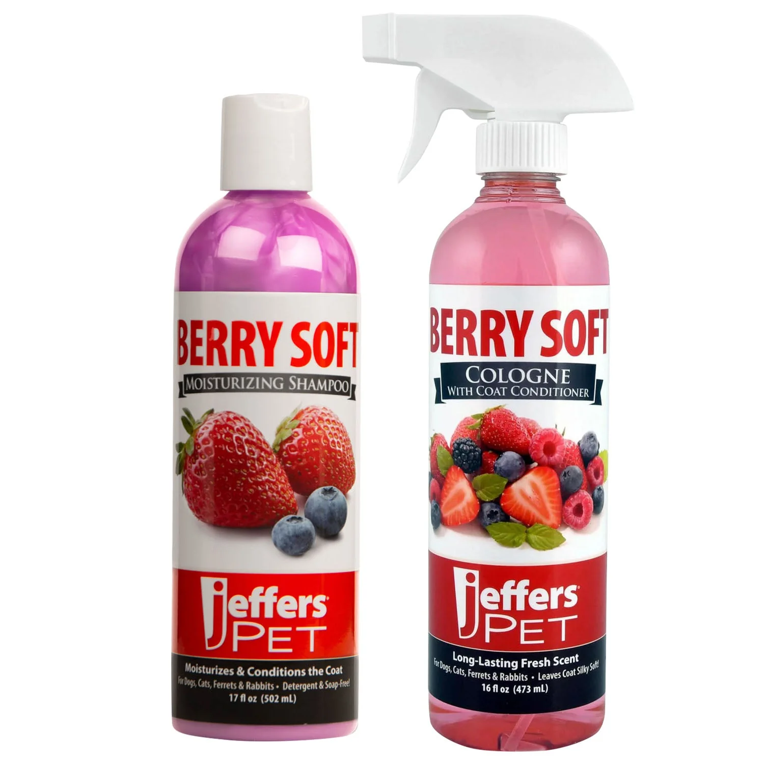Jeffers Berry Soft Pet Shampoo & Cologne, 2 Piece Kit - Image 1