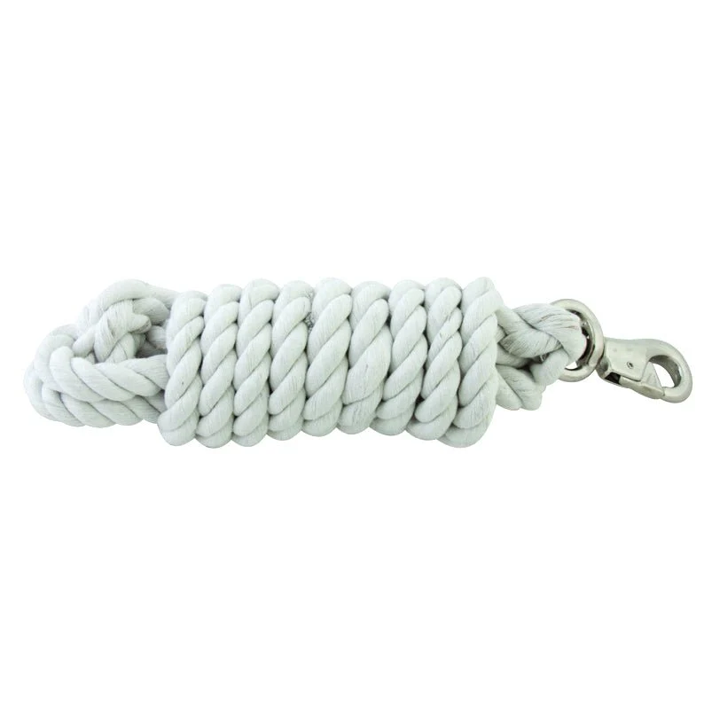 Jeffers Colorful Cotton Horse Lead Ropes with Nickel-Plated Bull Snap, 10' L - Image 1