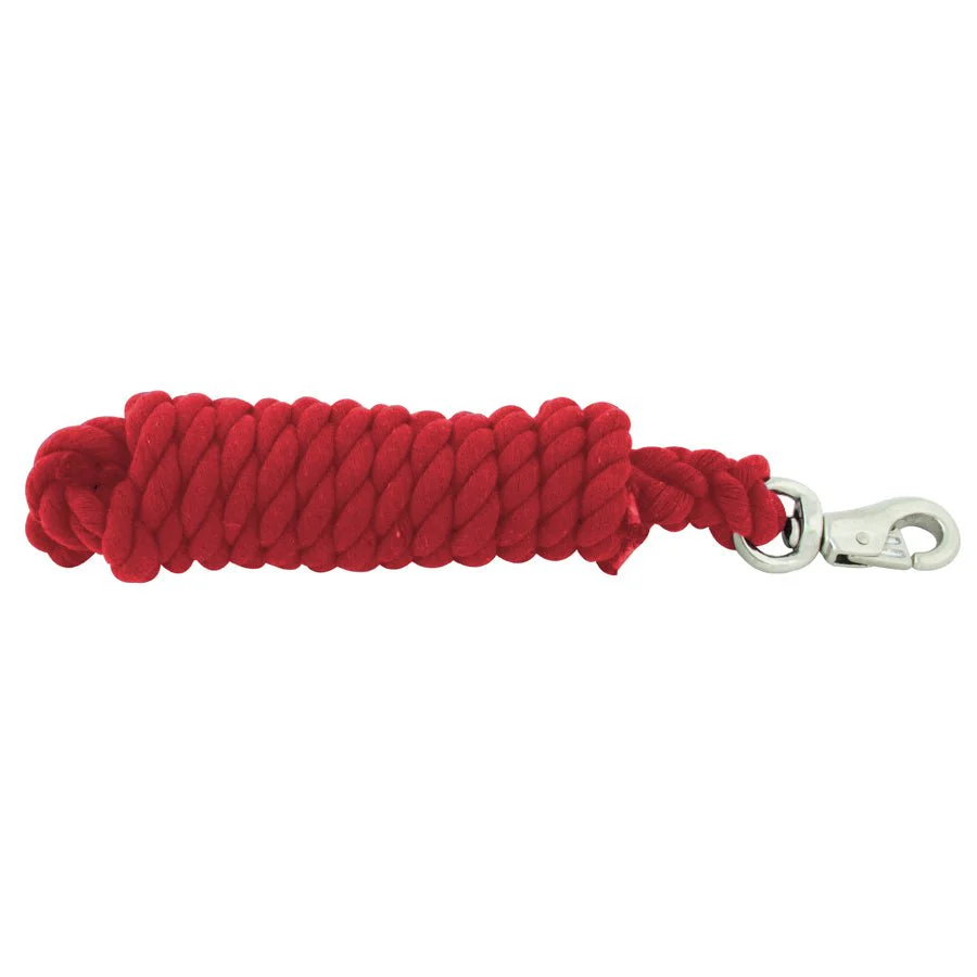 Jeffers Colorful Cotton Horse Lead Ropes with Nickel-Plated Bull Snap, 10' L - Image 3