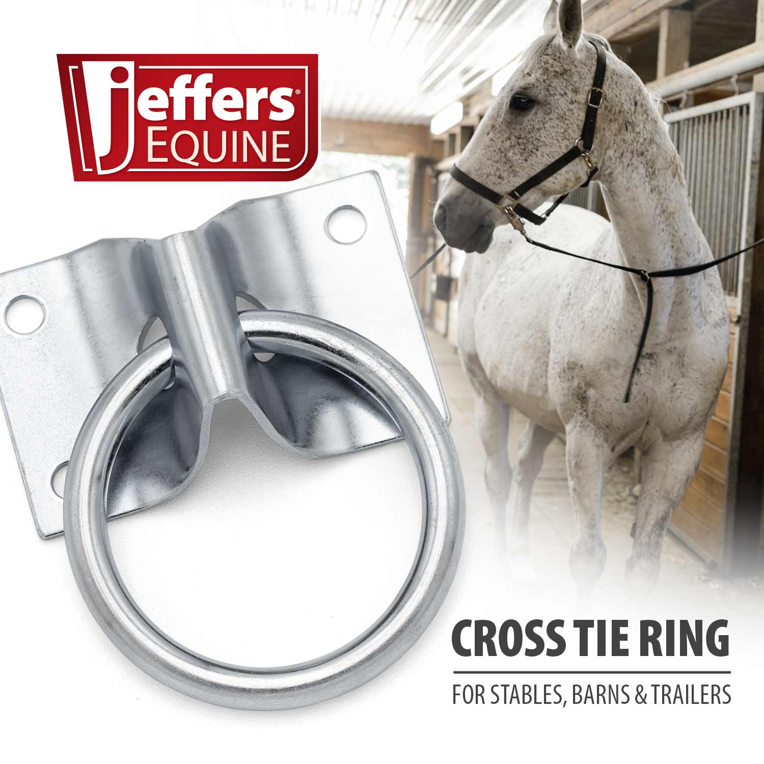 Jeffers Cross Tie Ring for Trailers, Stables, & Barns - Image 2