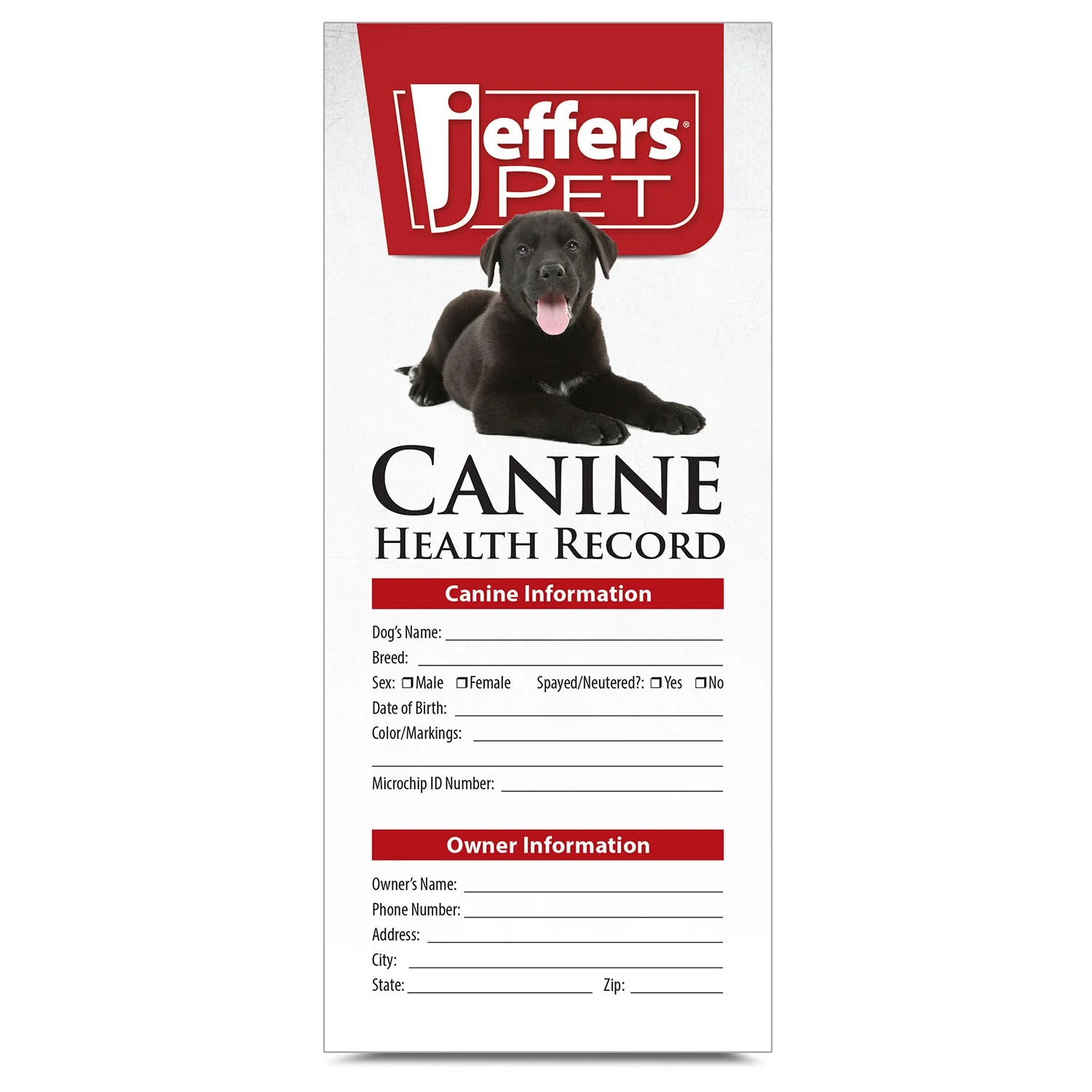 Jeffers Dog Health Record - Image 1