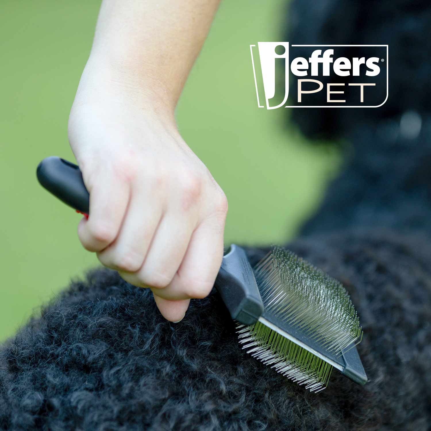 Jeffers Double-Sided Flex Head Pet Grooming Slicker Brush - Image 2