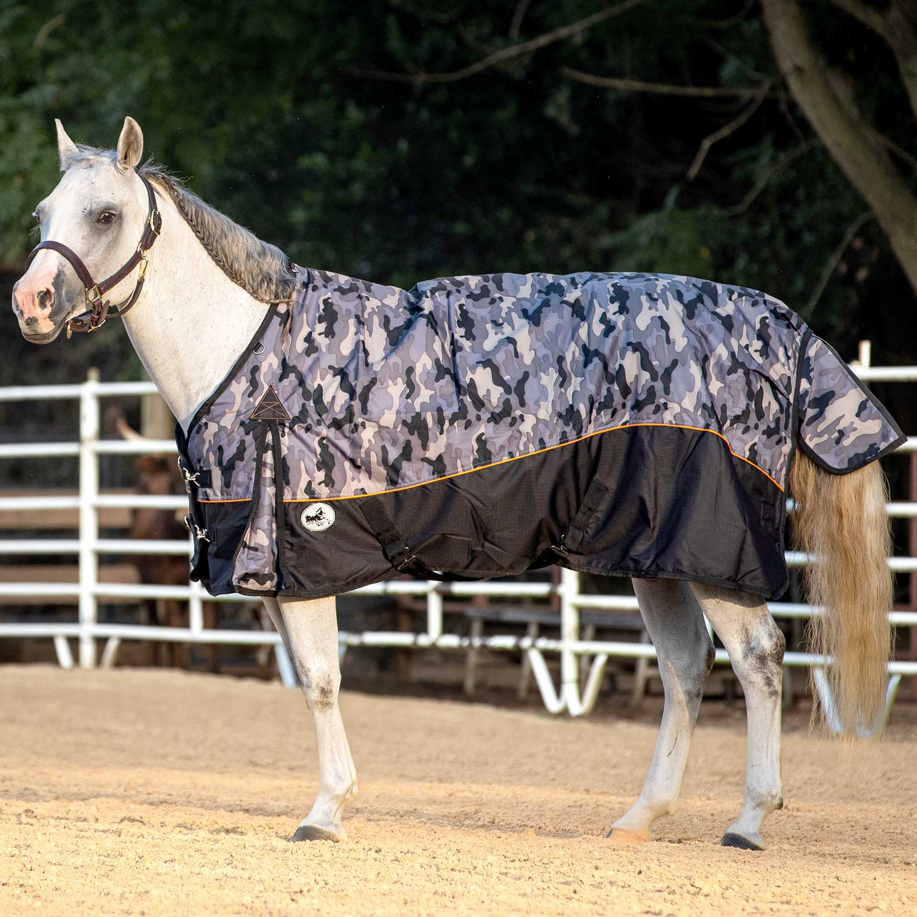 Jeffers Economy Plus 1200 Denier Medium-Weight Standard Neck Turnout Blanket, 240 Gram - Image 1