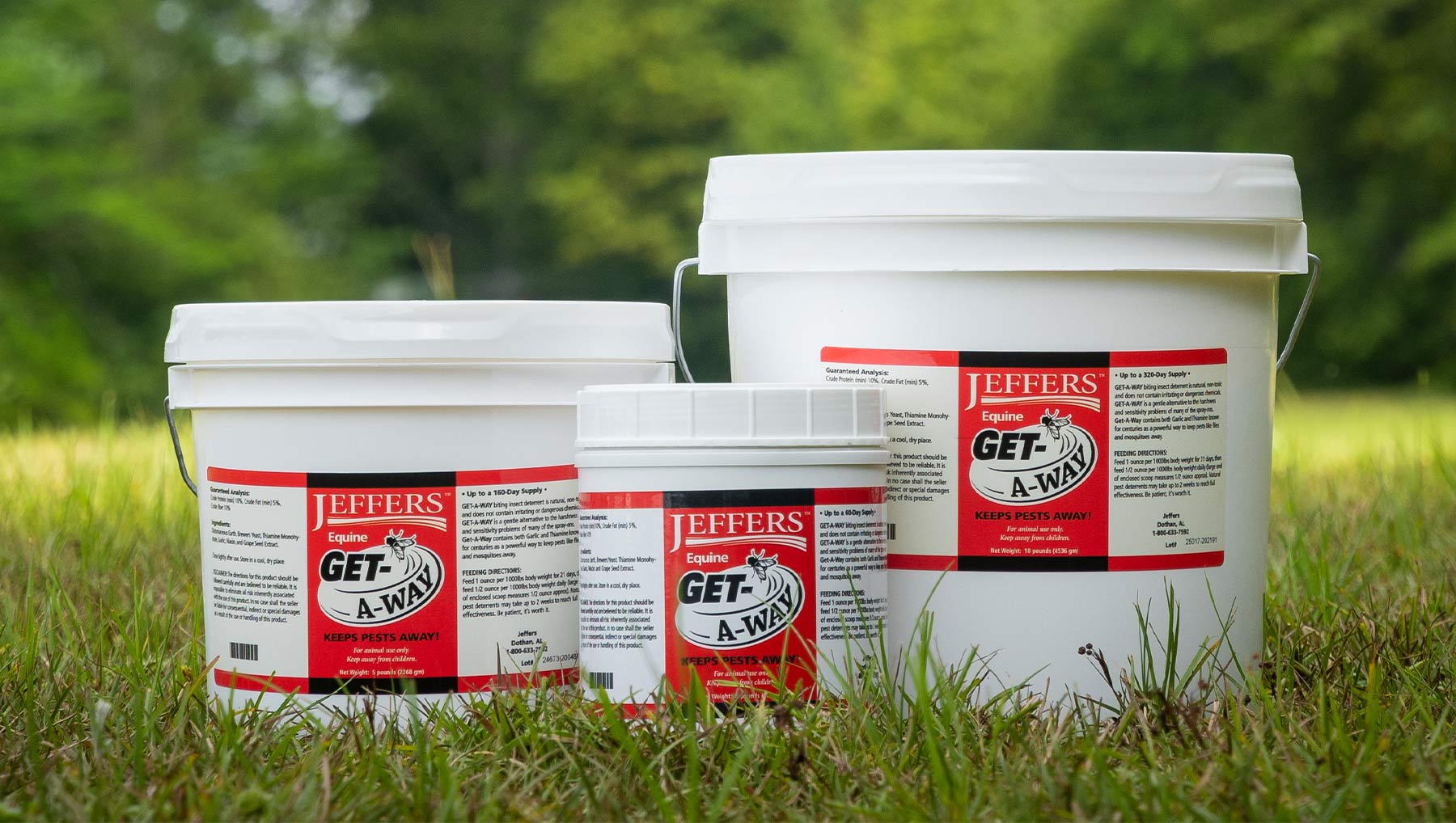 Jeffers Equine Get-A-Way Feed-Thru Biting Insect Deterrent Supplement for Horses - Image 2