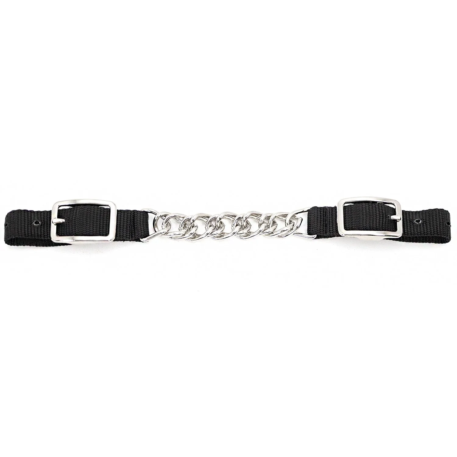 Jeffers Equine Nylon Curb Strap with Single Chain - Image 2