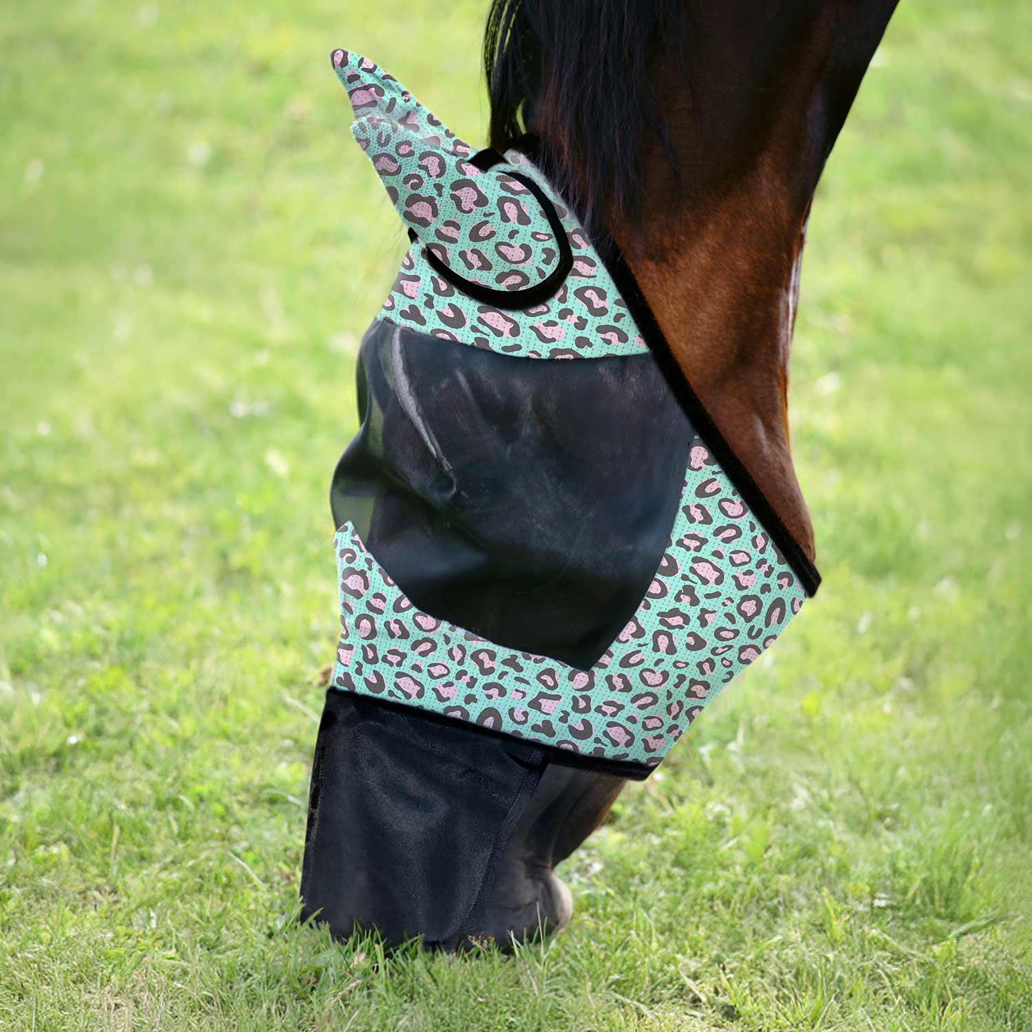 Jeffers Expression Deluxe Mesh Horse Fly Mask with Ears and Nose - Image 1