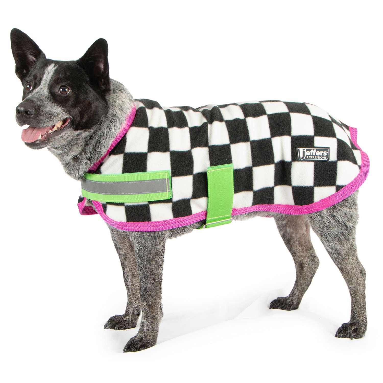 Jeffers Expression Moisture-Wicking Fleece Dog Coat - Image 1