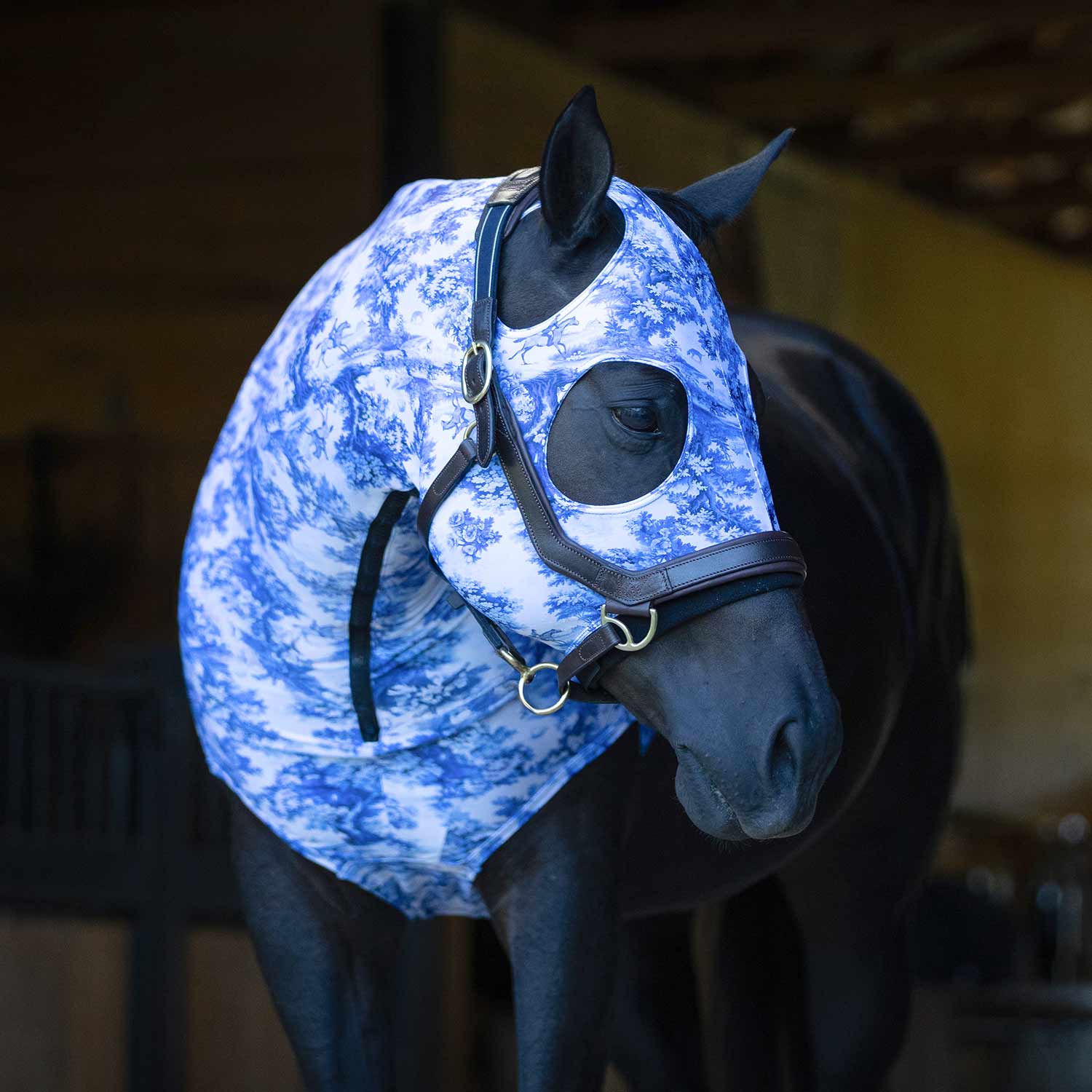 Jeffers Expression Lycra Hood for Horses - Image 2
