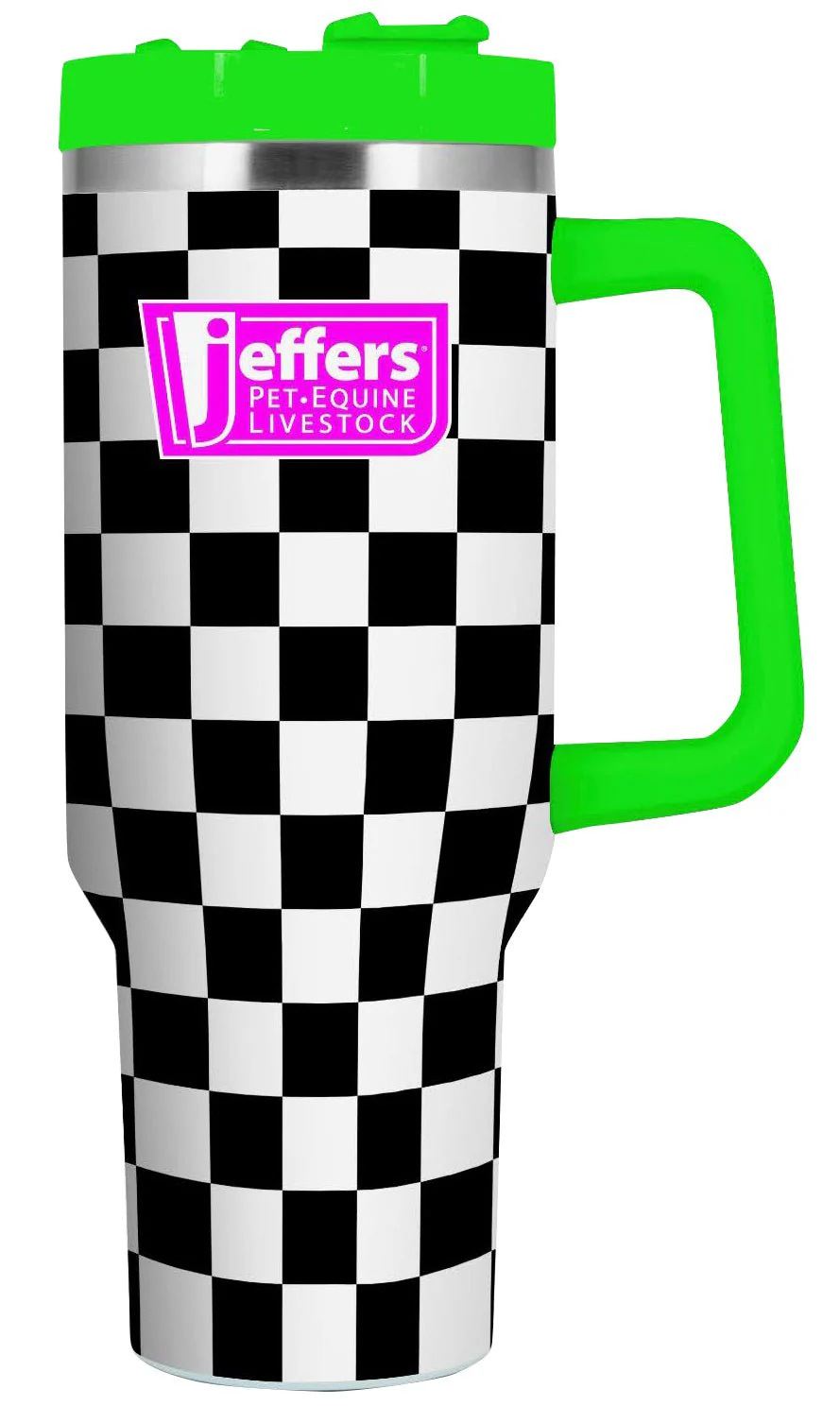 Jeffers Expression Stainless Steel Lidded Tumbler with Handle, 40 oz (Straw Included) - Image 3