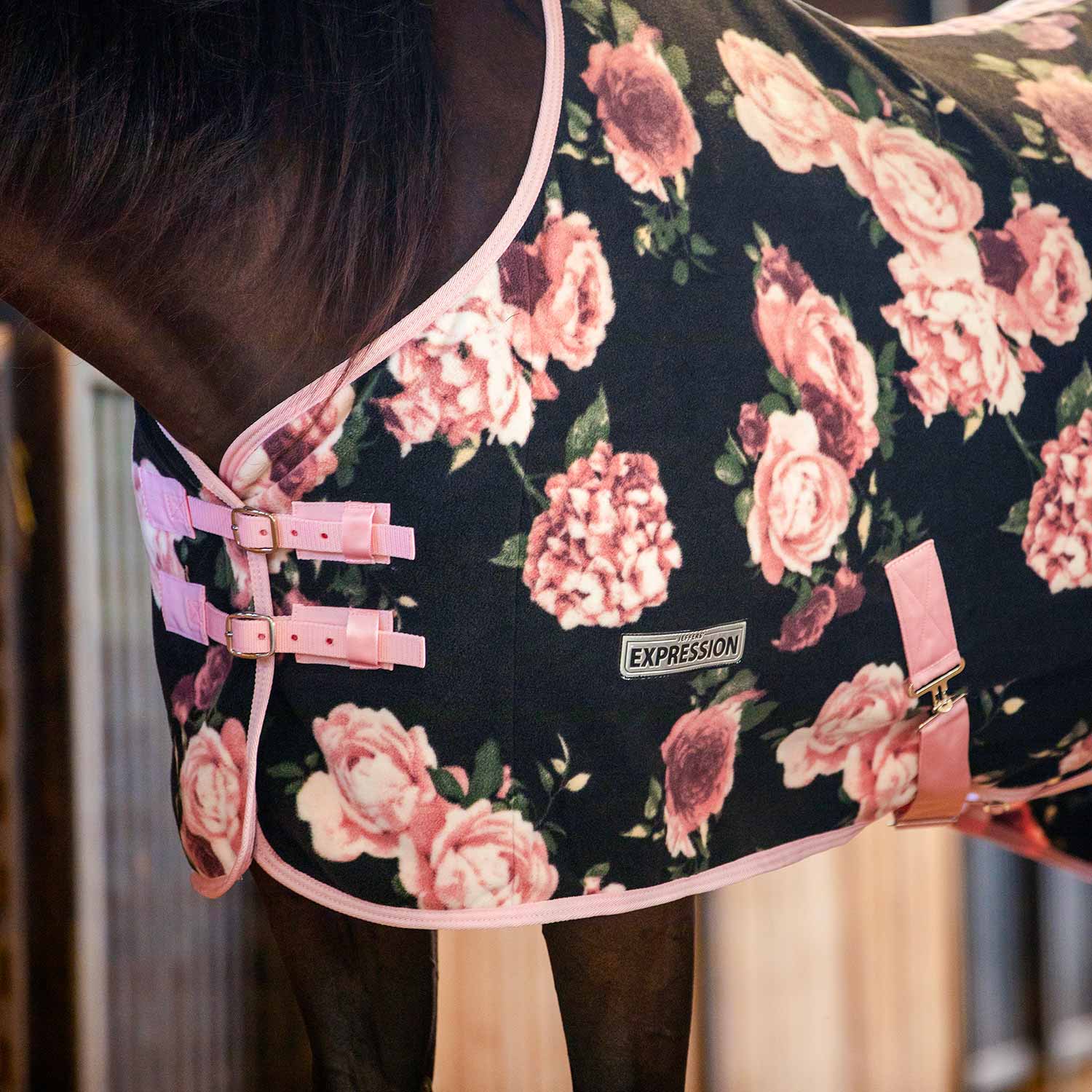 Jeffers Expression Standard Neck Fleece Horse Cooler - Image 3