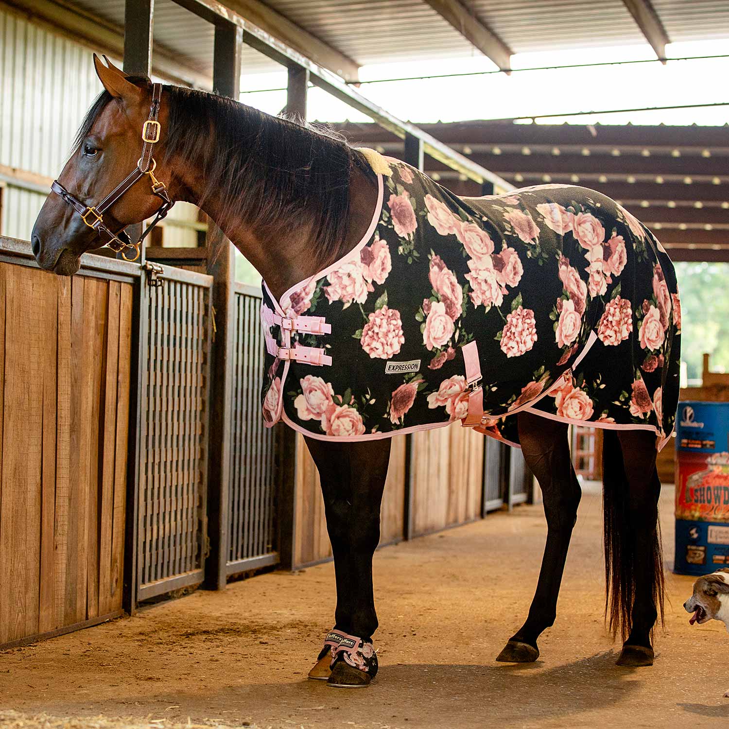 Jeffers Expression Standard Neck Fleece Horse Cooler - Image 2