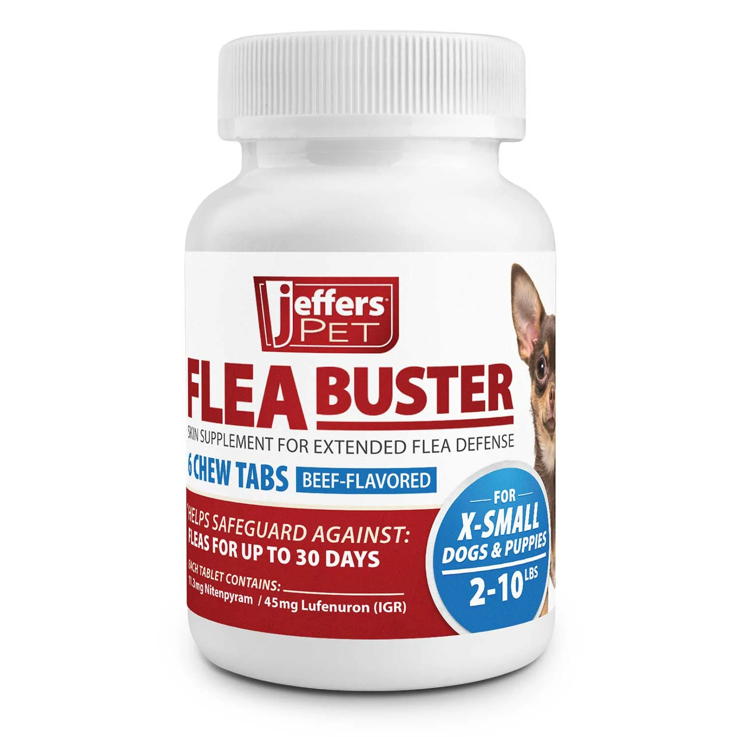 Jeffers Flea Buster Monthly Oral Flea Supplement for Dogs - Image 1
