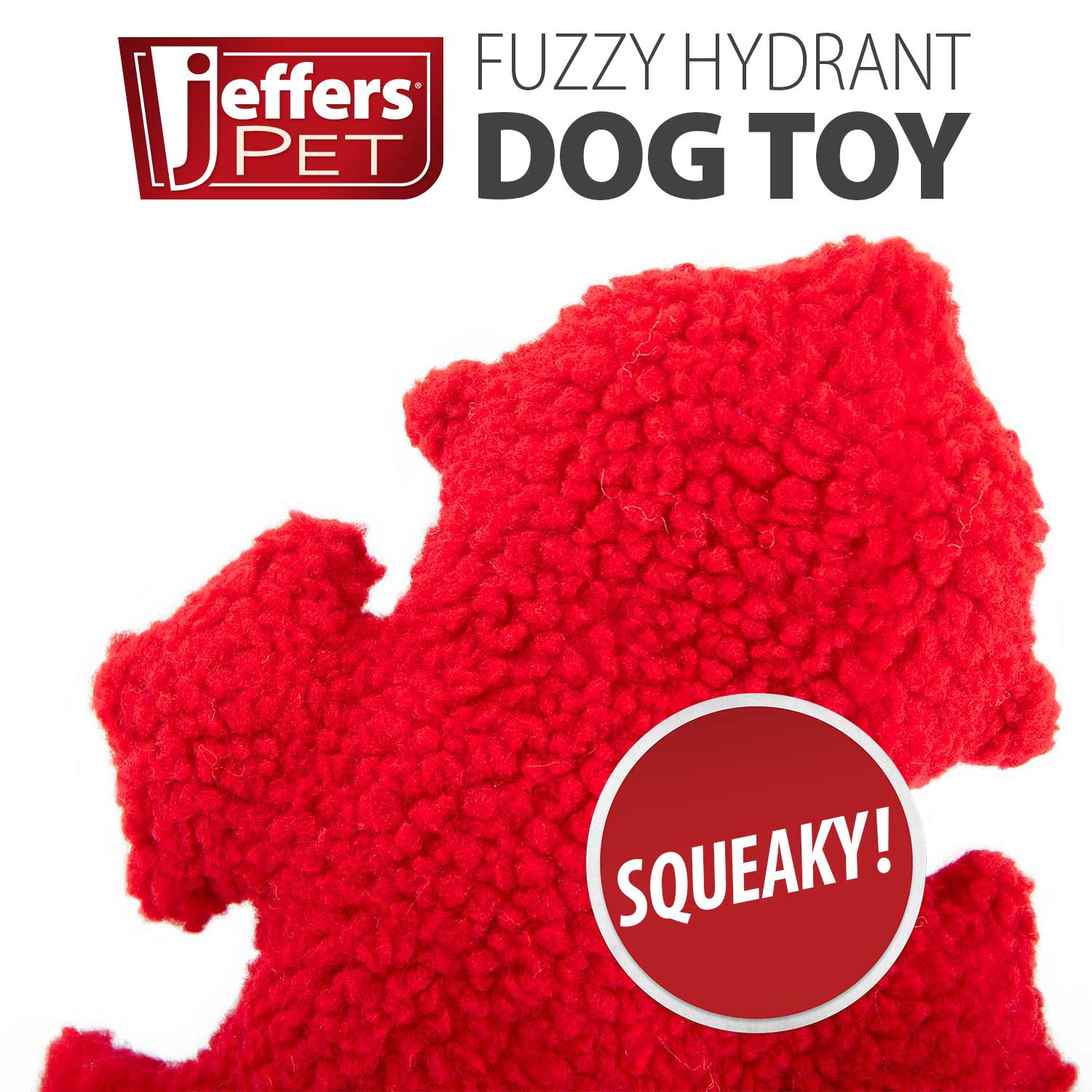 Jeffers Fuzzy Hydrant Squeaker Dog Toy, Each - Image 2