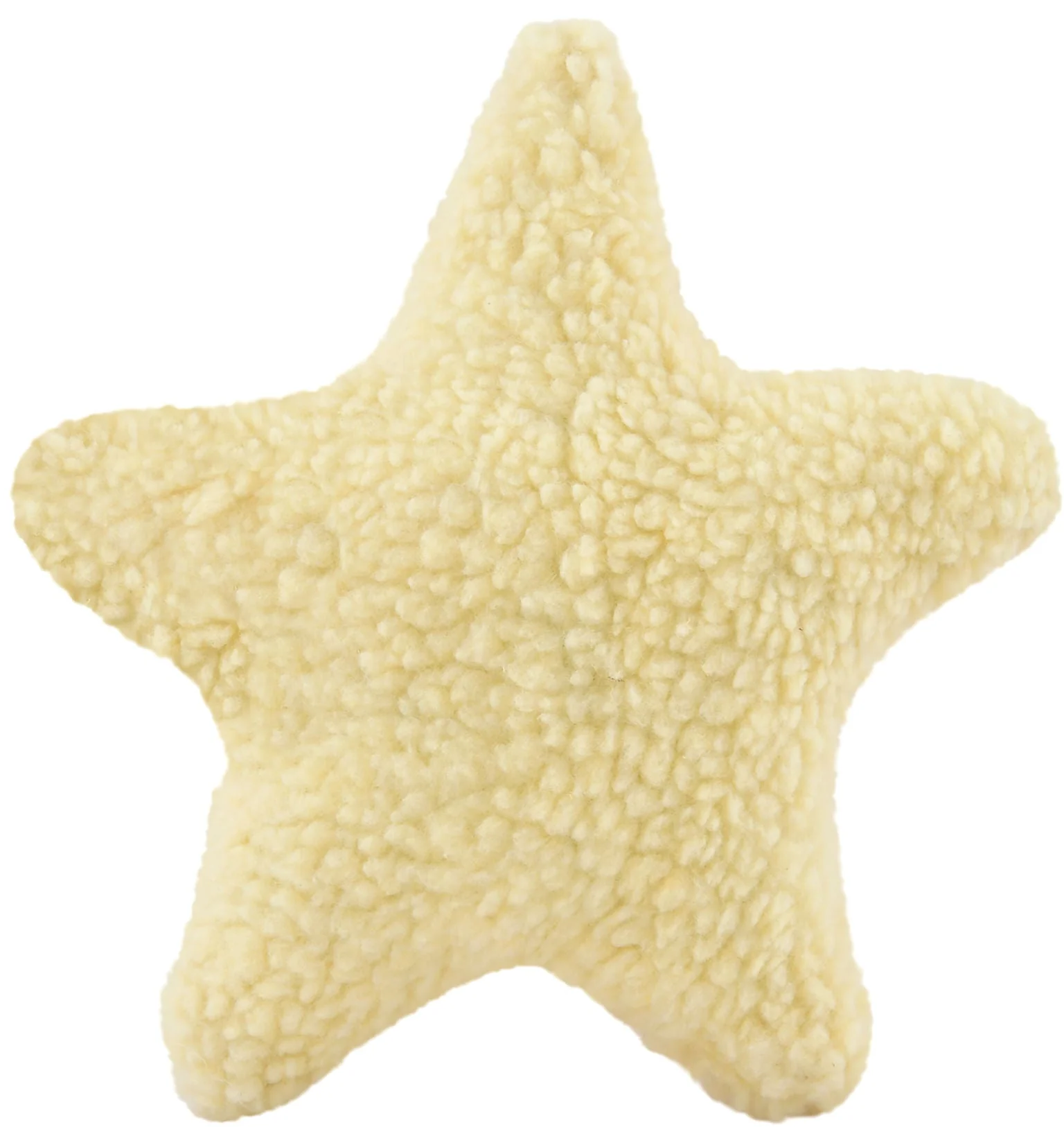 Jeffers Fuzzy Shapes Squeaker Dog Toys, Natural Color, Star/Man/Bone - Image 1