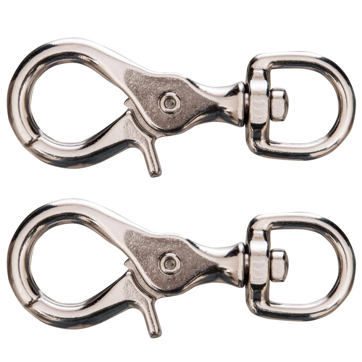 Jeffers Giant Nickel-Plated Scissor Snap, 3-3/4" - Image 2