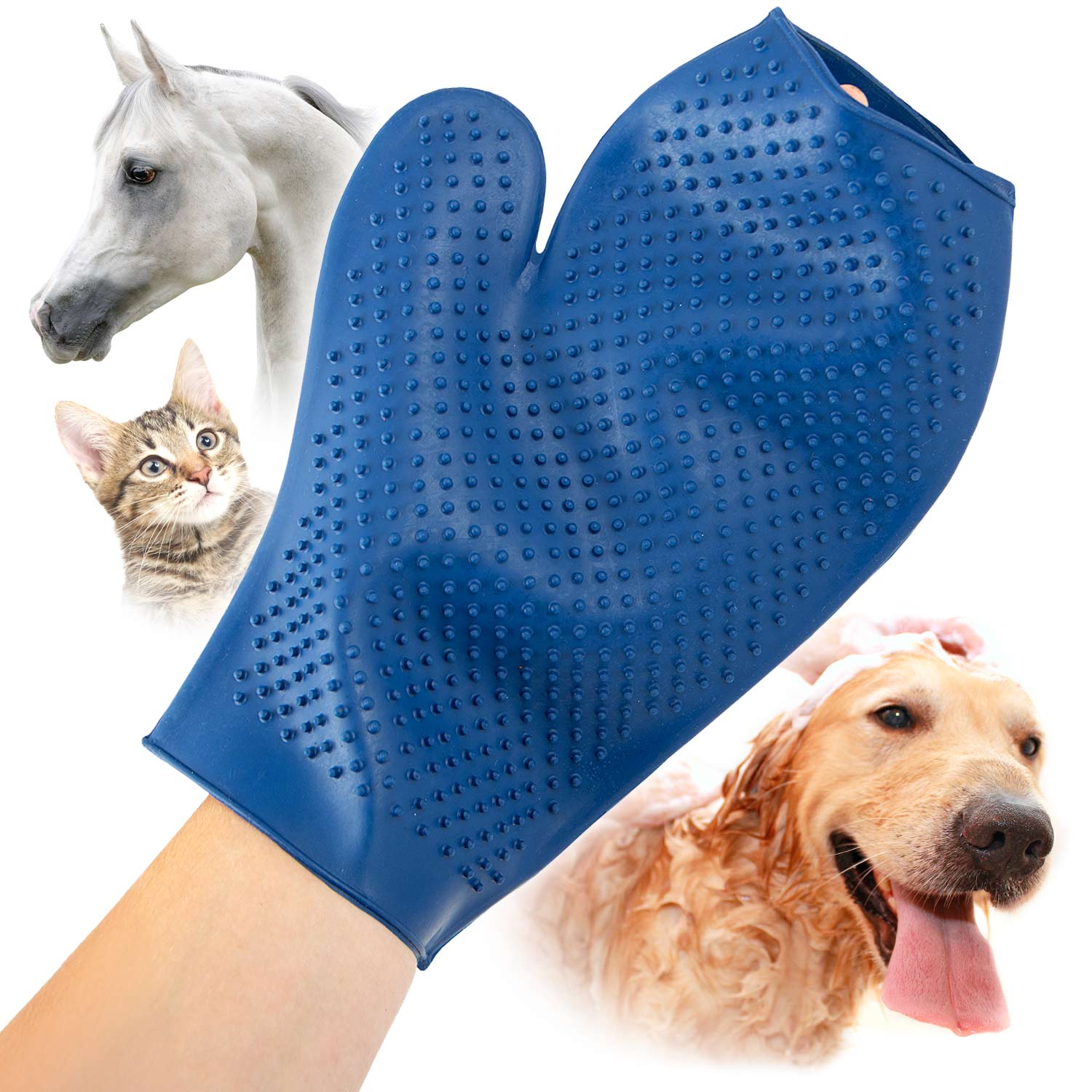 Jeffers GROOMIT - Rubber Grooming Glove for Animals - Image 1