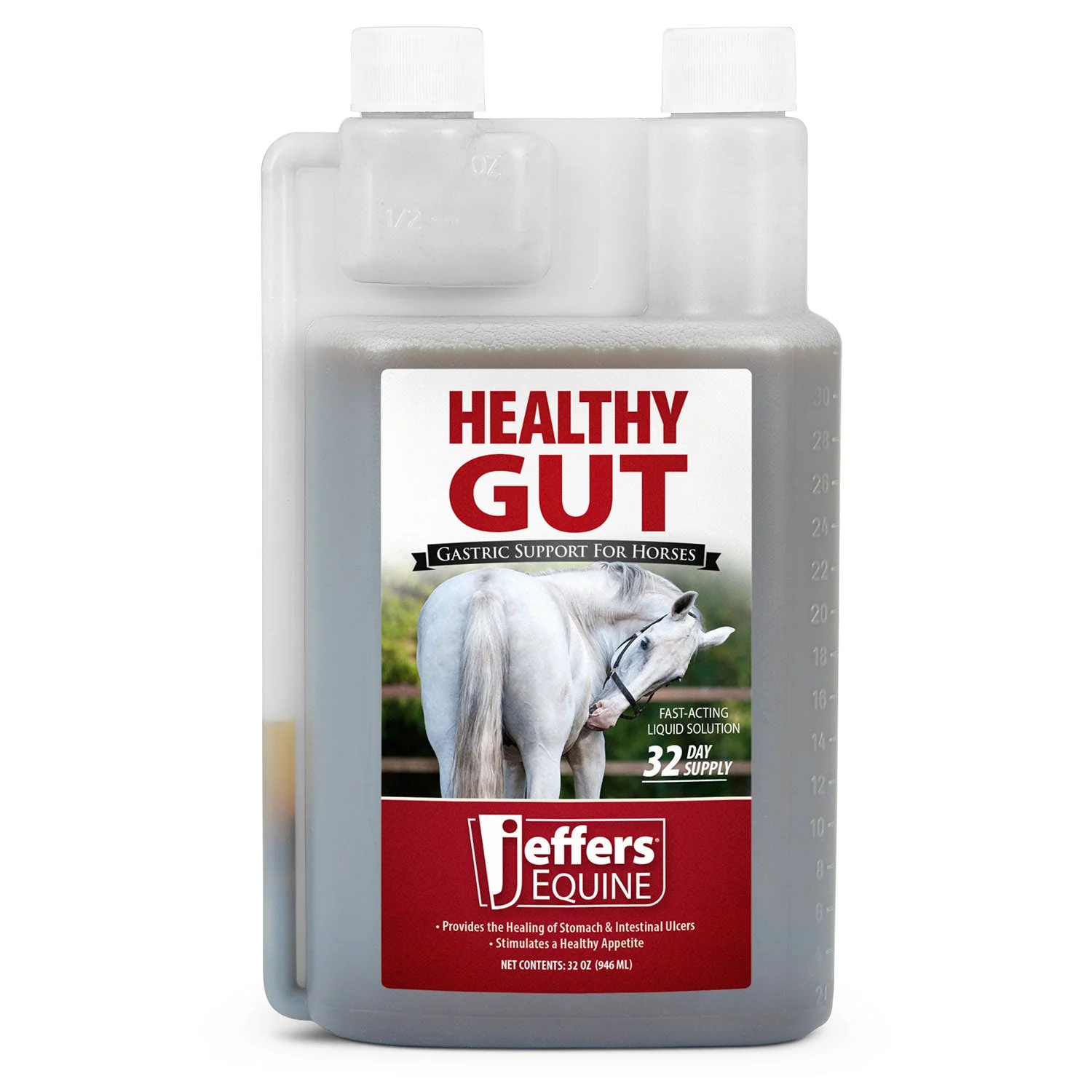 Jeffers Healthy Gut Gastric Support Liquid Supplement for Horses - Image 1