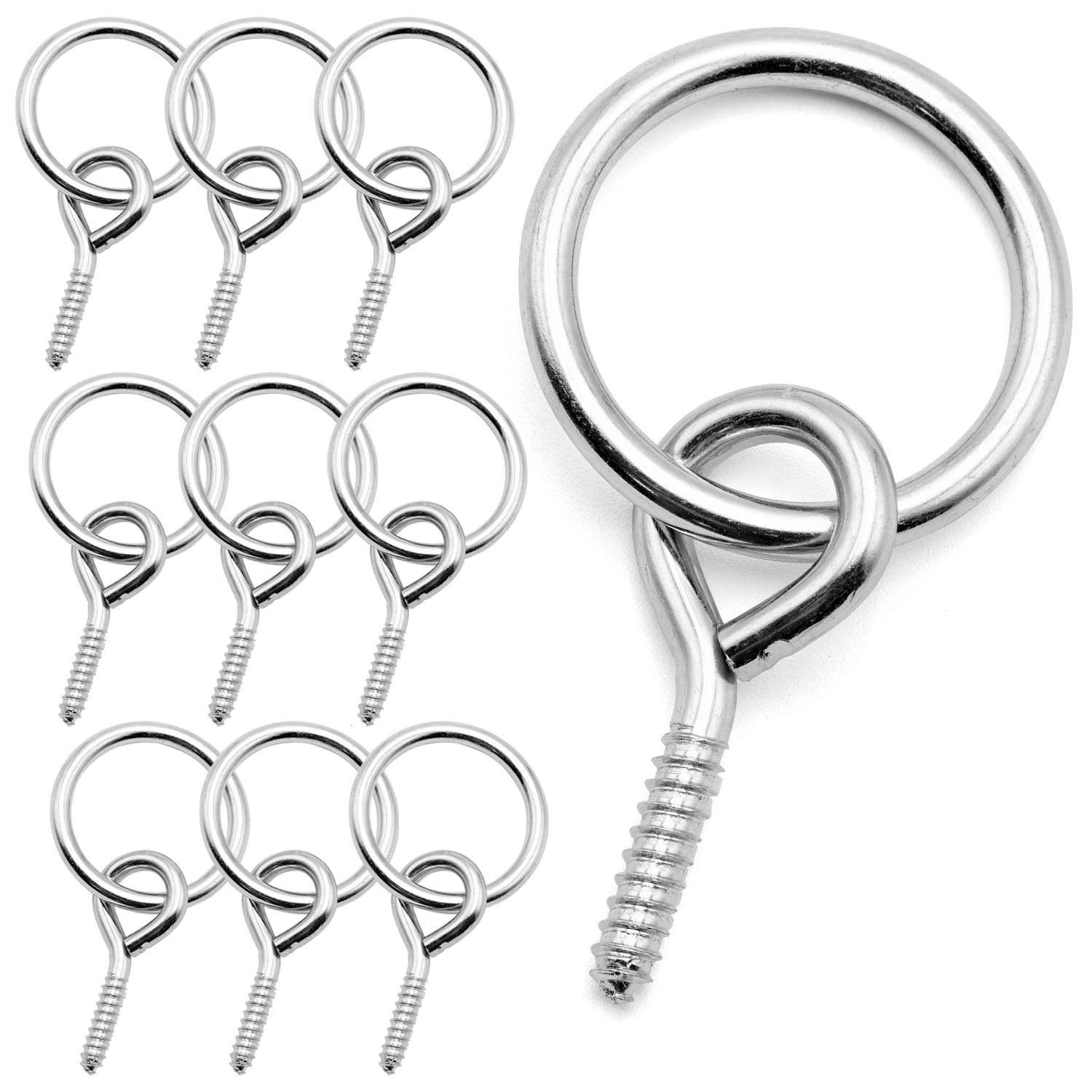 Jeffers Hitching Ring with Eye Screw Hook - Image 1
