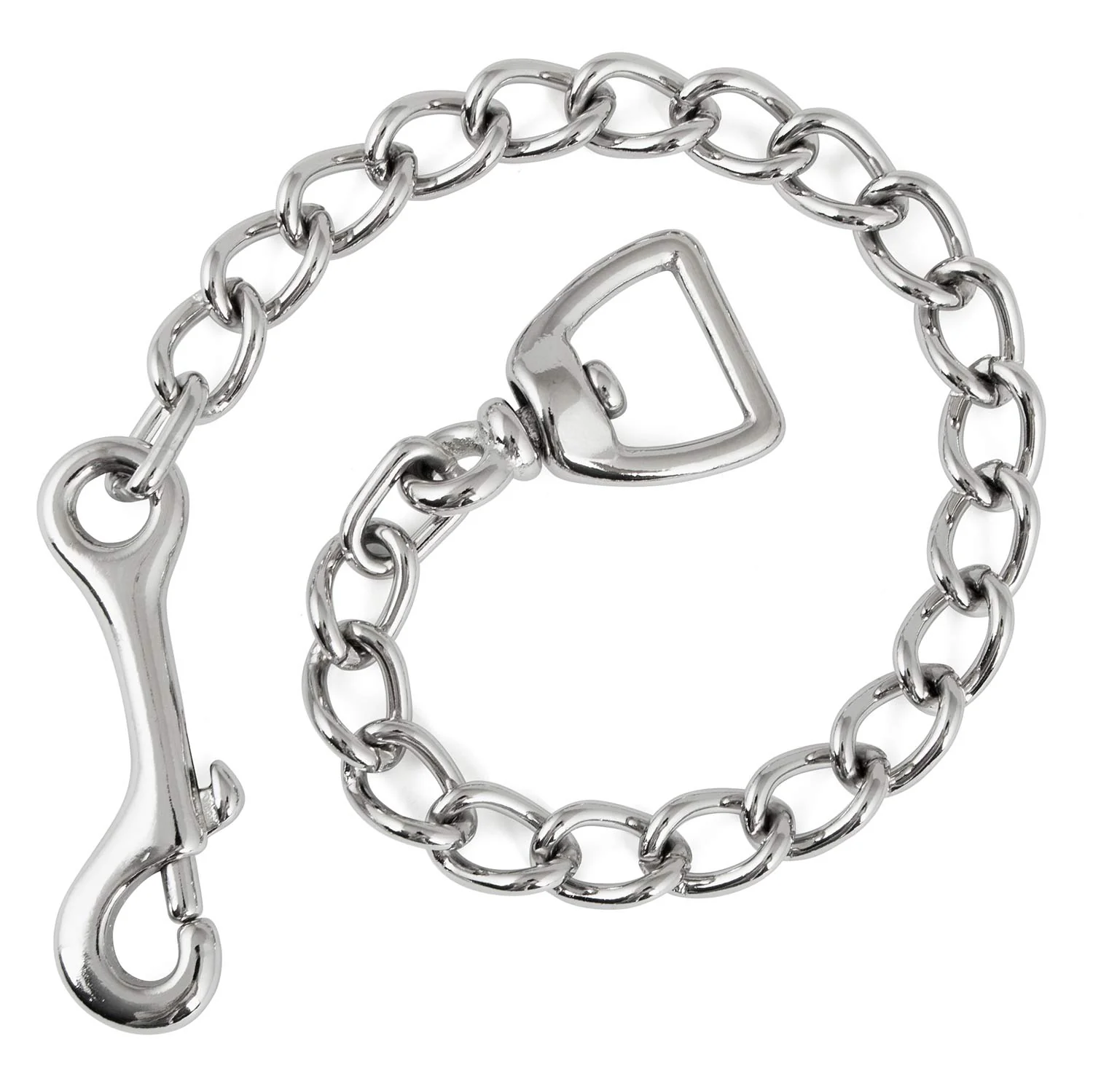Jeffers Horse Lead Chain with Bolt Snap End & Square Eye Swivel End - Image 1
