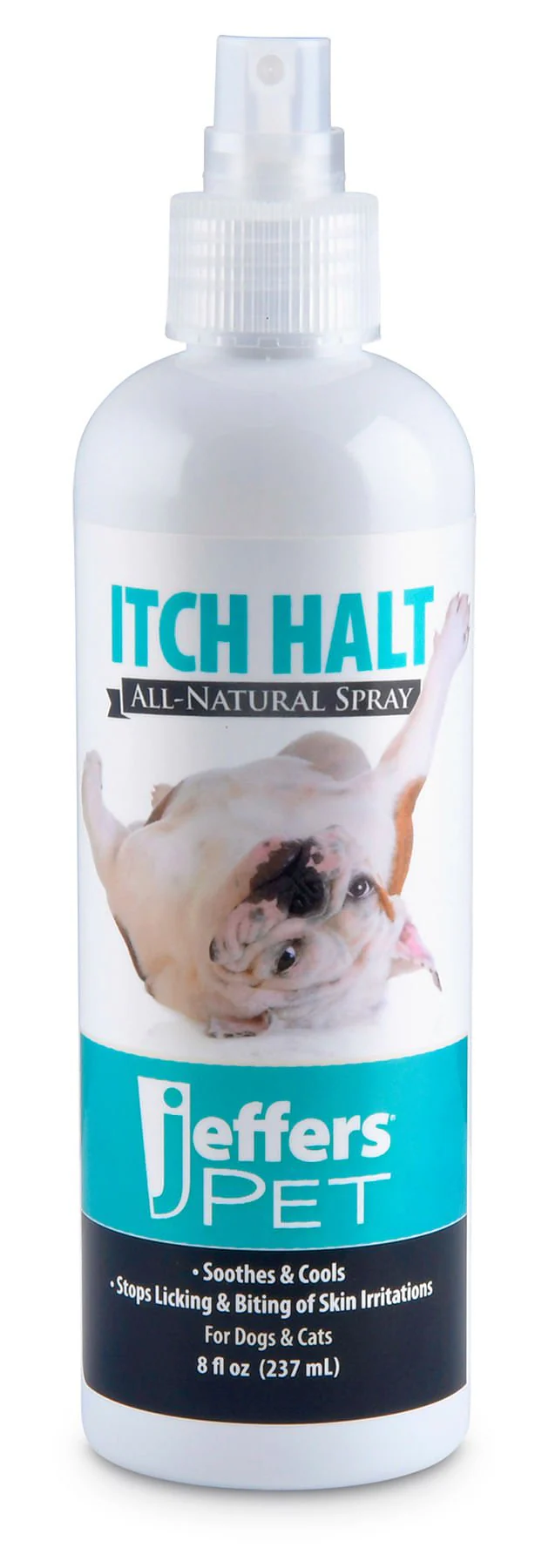 Jeffers Pet Itch Halt All-Natural Spray, Stop Licking & Biting of Skin Irritations in Dogs & Cats, 8 oz - Image 1