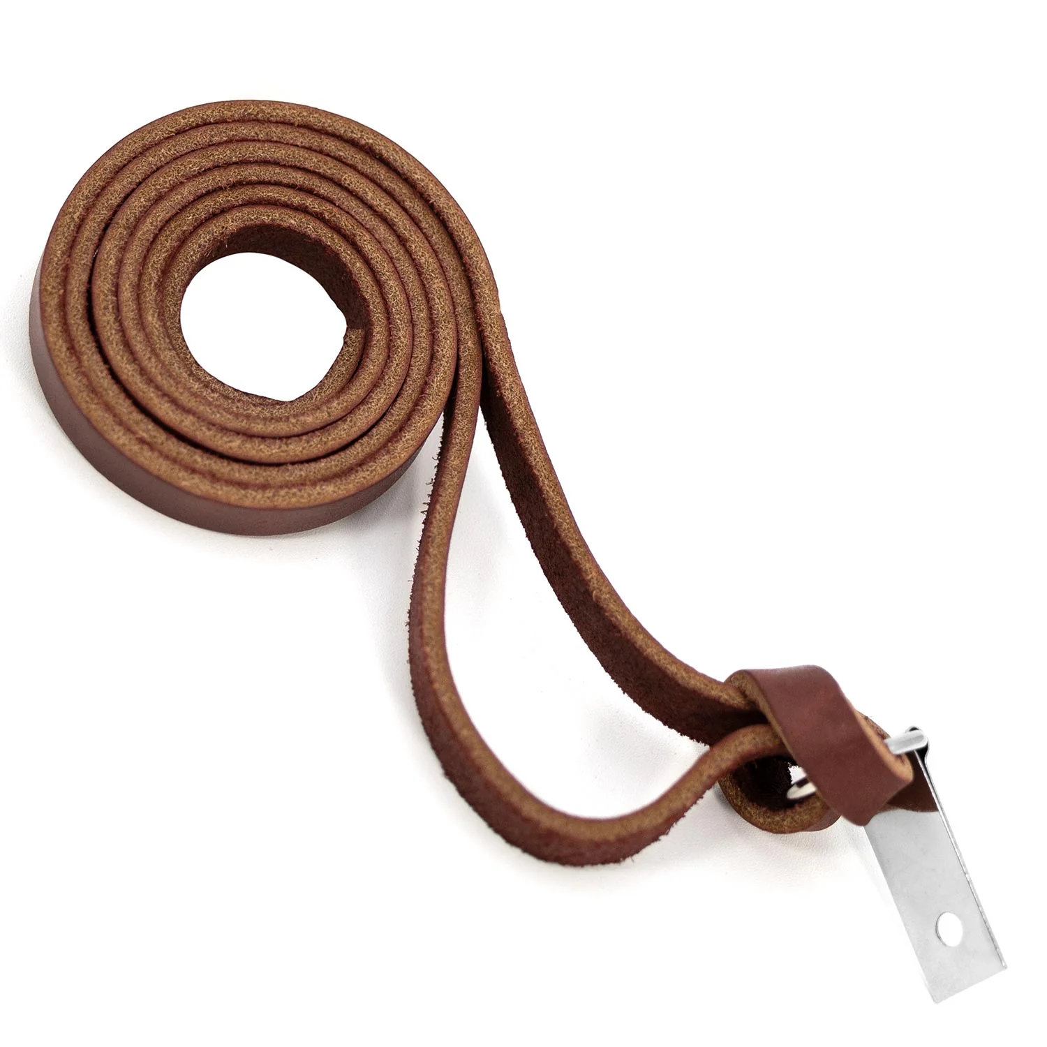 Jeffers Latigo Leather Horse Saddle String with Clip & Dee, 24" L - Image 1