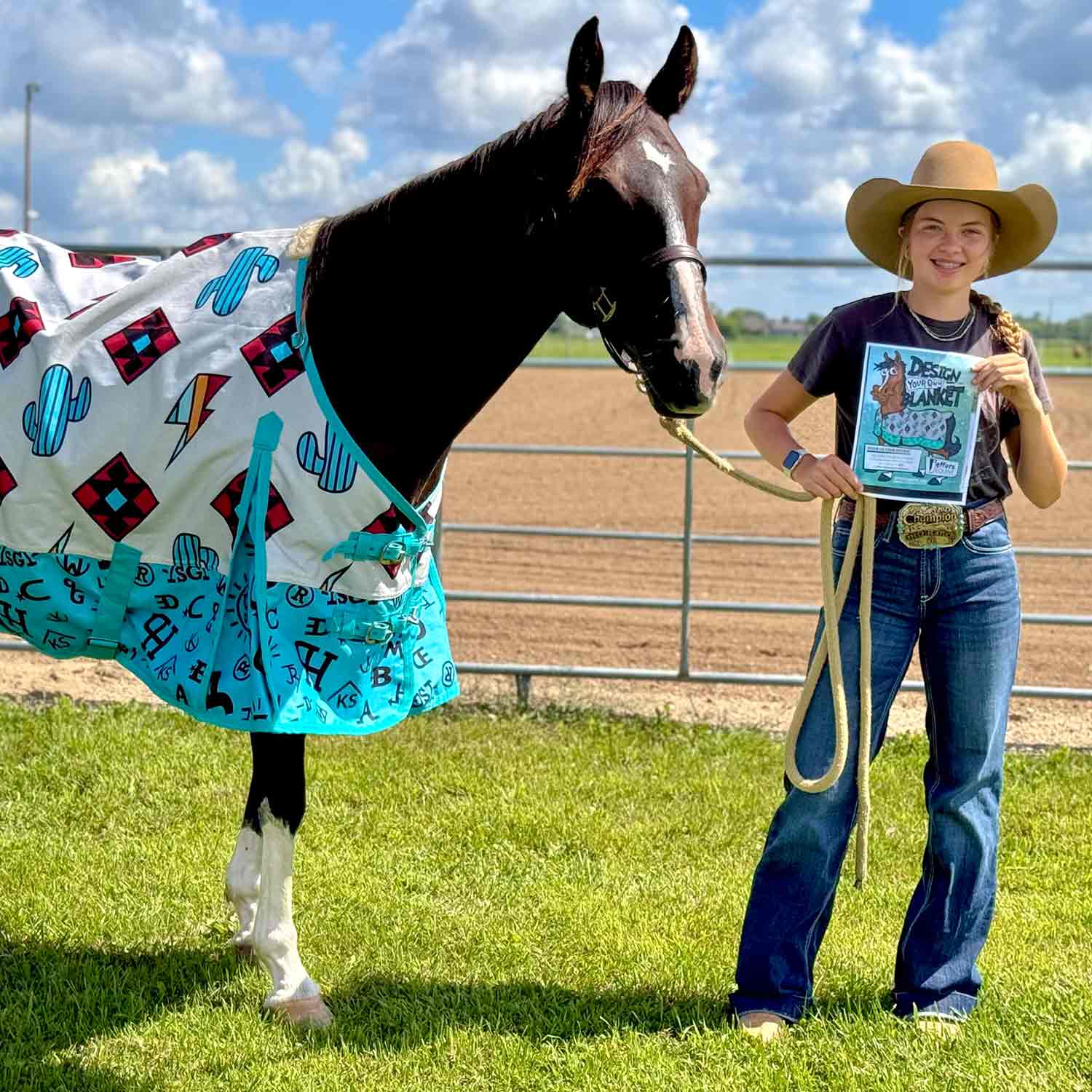 Jeffers Limited Edition "The Avarie" 1200 Denier Economy Plus Standard Neck Horse Turnout Sheet, Waterproof 0g Fill - Image 2