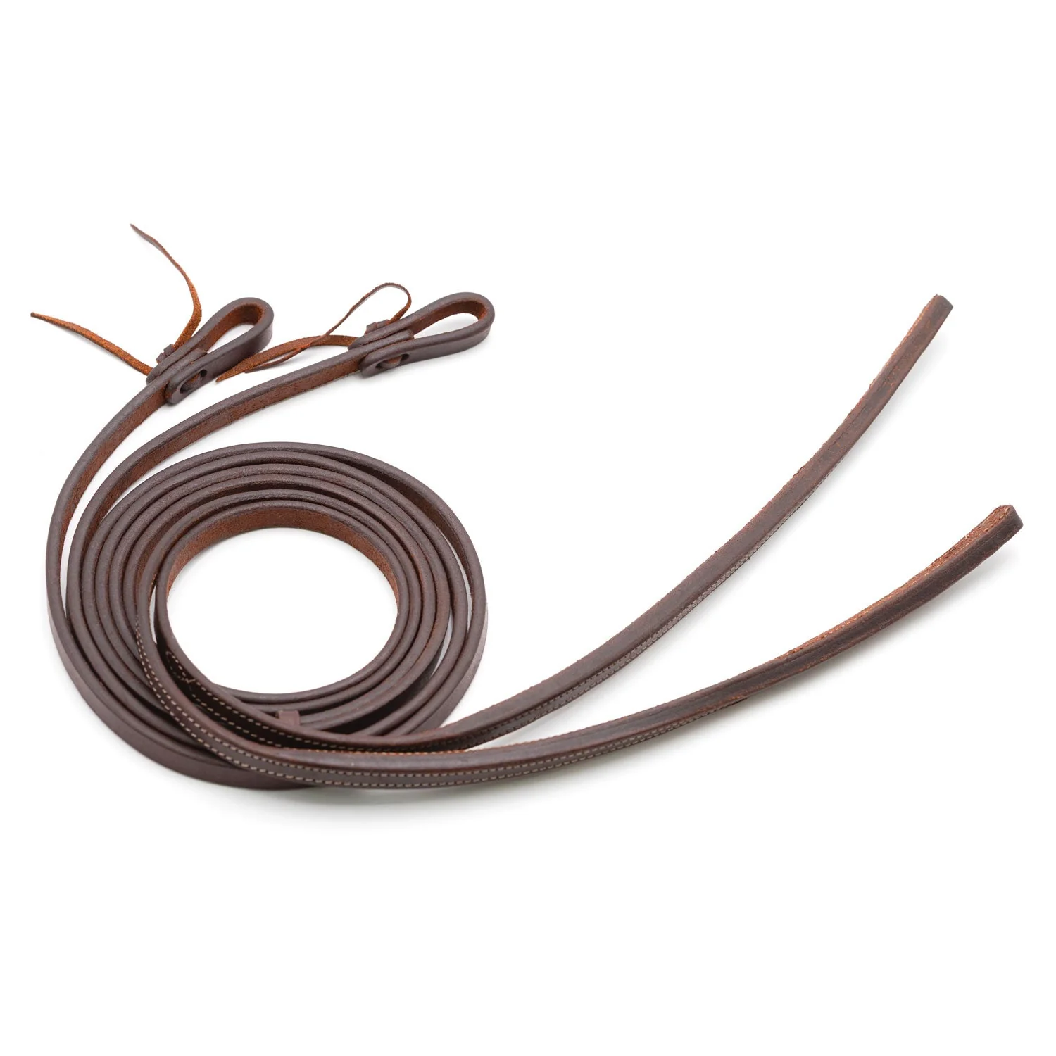 Jeffers LuxeLeather Heavy Oiled Split Reins with Weighted Ends for Horses - Image 1