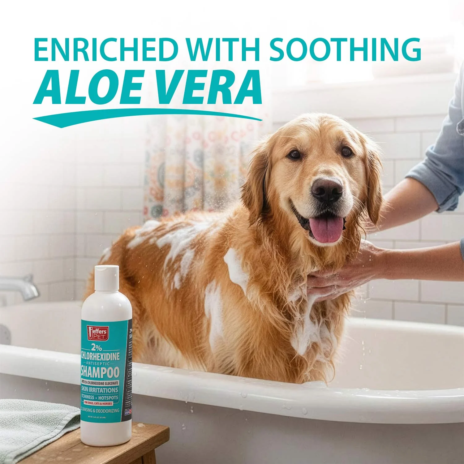 Jeffers Medicated 2% Chlorhexidine Shampoo for Dogs, Cats & Horses - Image 3