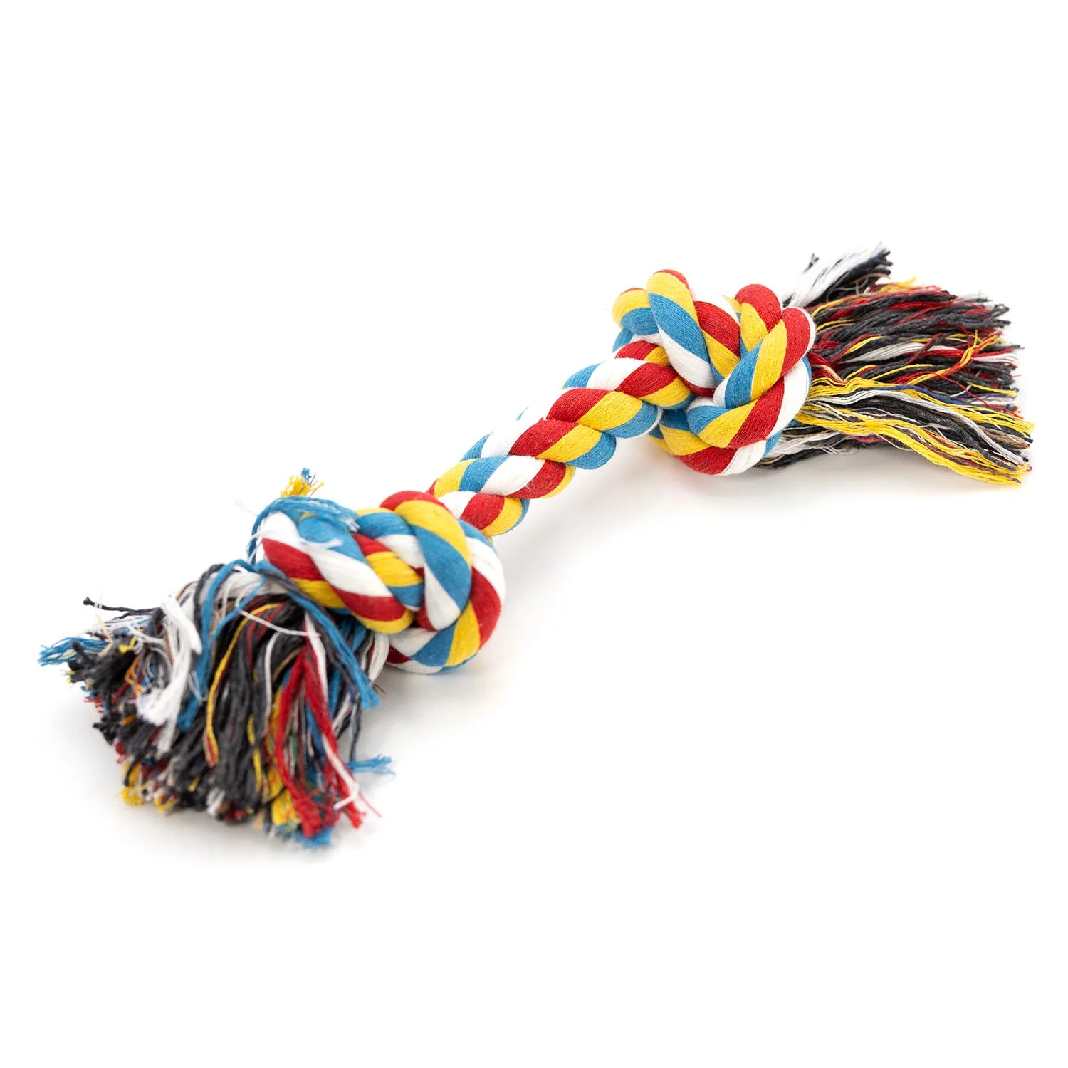 Jeffers Multi-Colored Braided Rope Bone Tug Toy for Dogs - Image 1