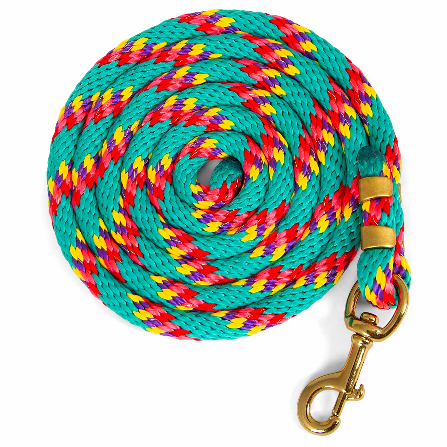 Jeffers Neon Poly Lead Rope with Bolt Snap, 8′