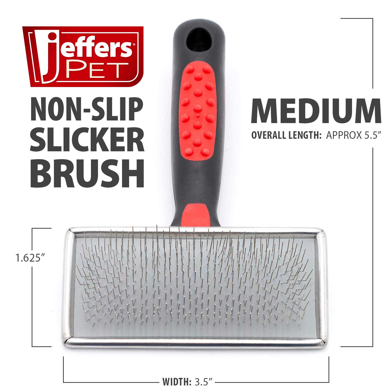Jeffers Non-Slip Slicker Pet Grooming Brushes - Image 2