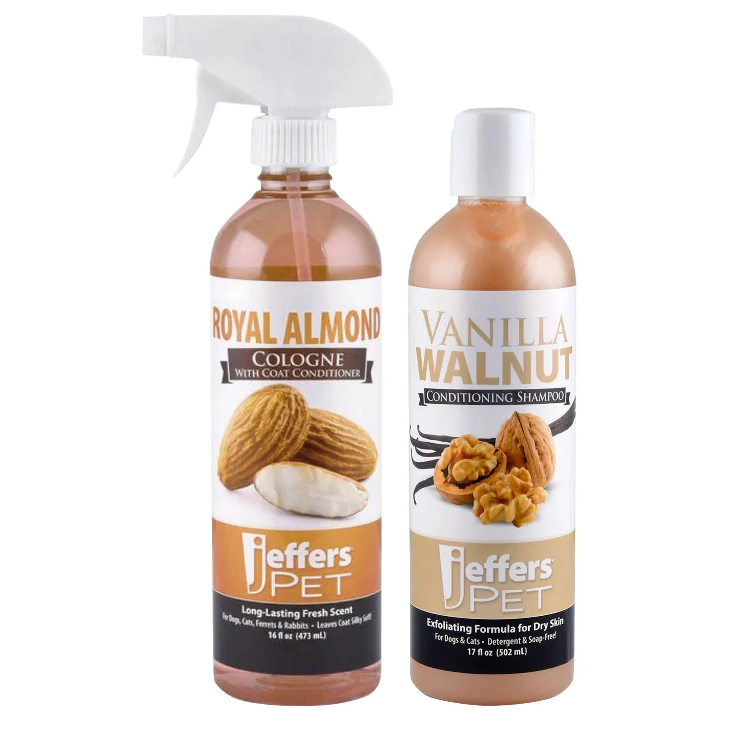 Jeffers Nutty Dog Pet Shampoo & Cologne, 2 Piece Kit - Image 1