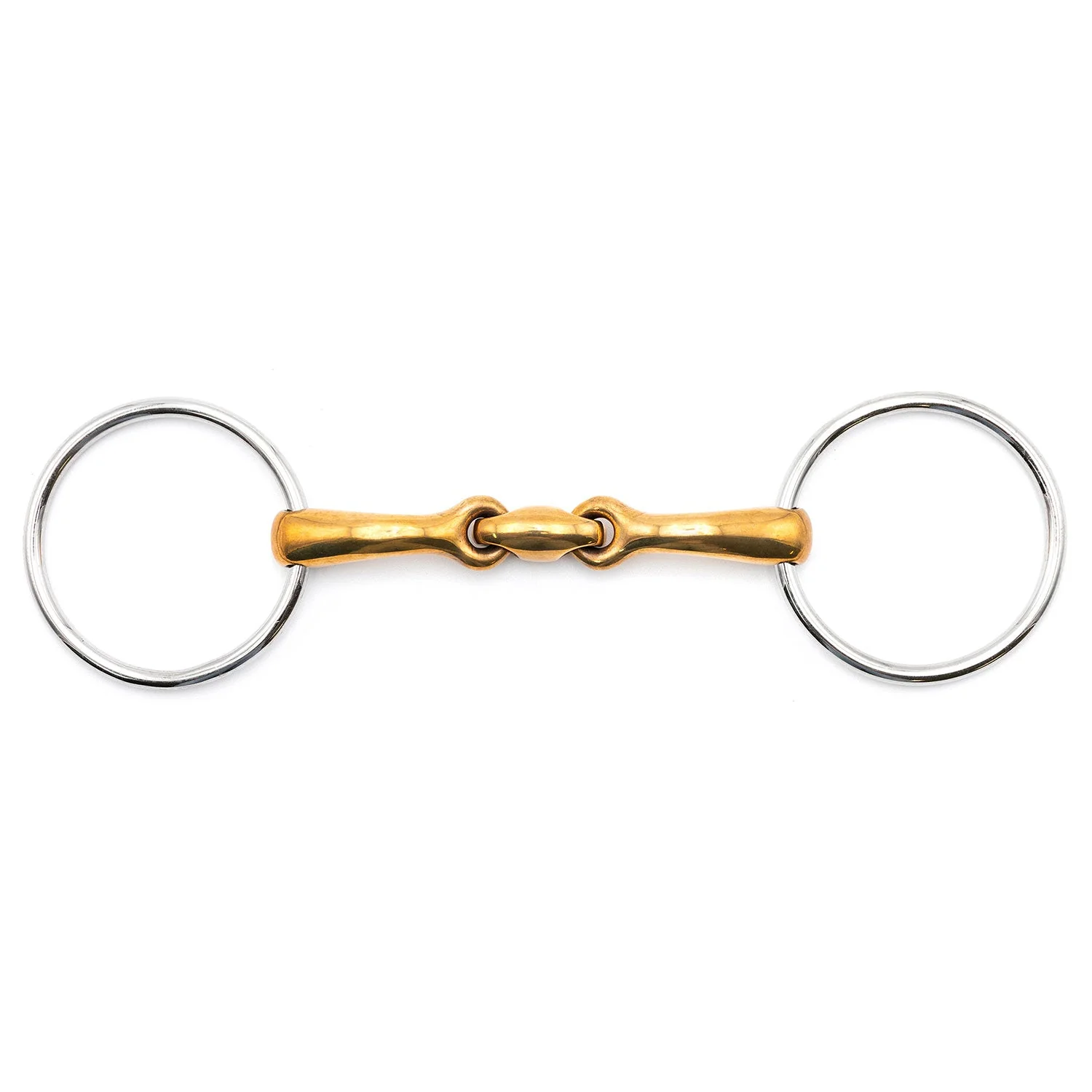 Jeffers Oval Mouth Copper Loose Ring Horse Bit, 5" - Image 1